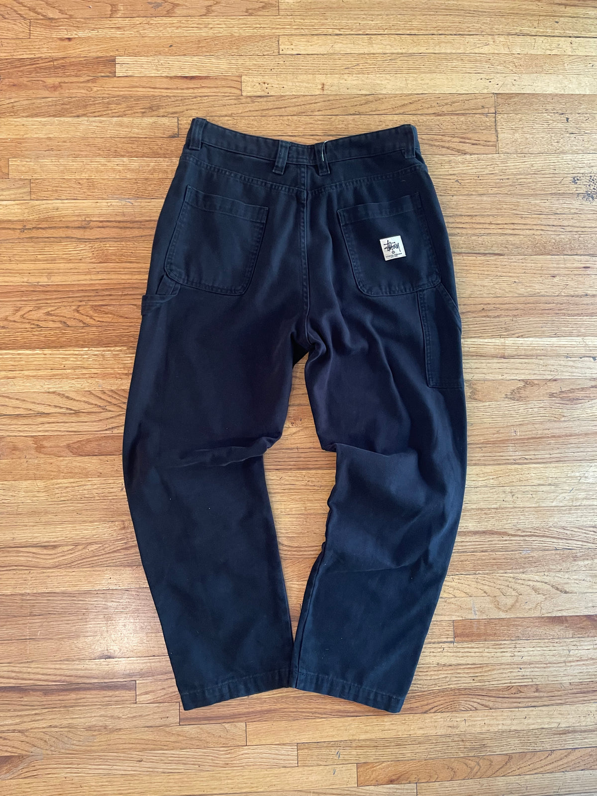 32” Stussy Black Doubleknee Jeans