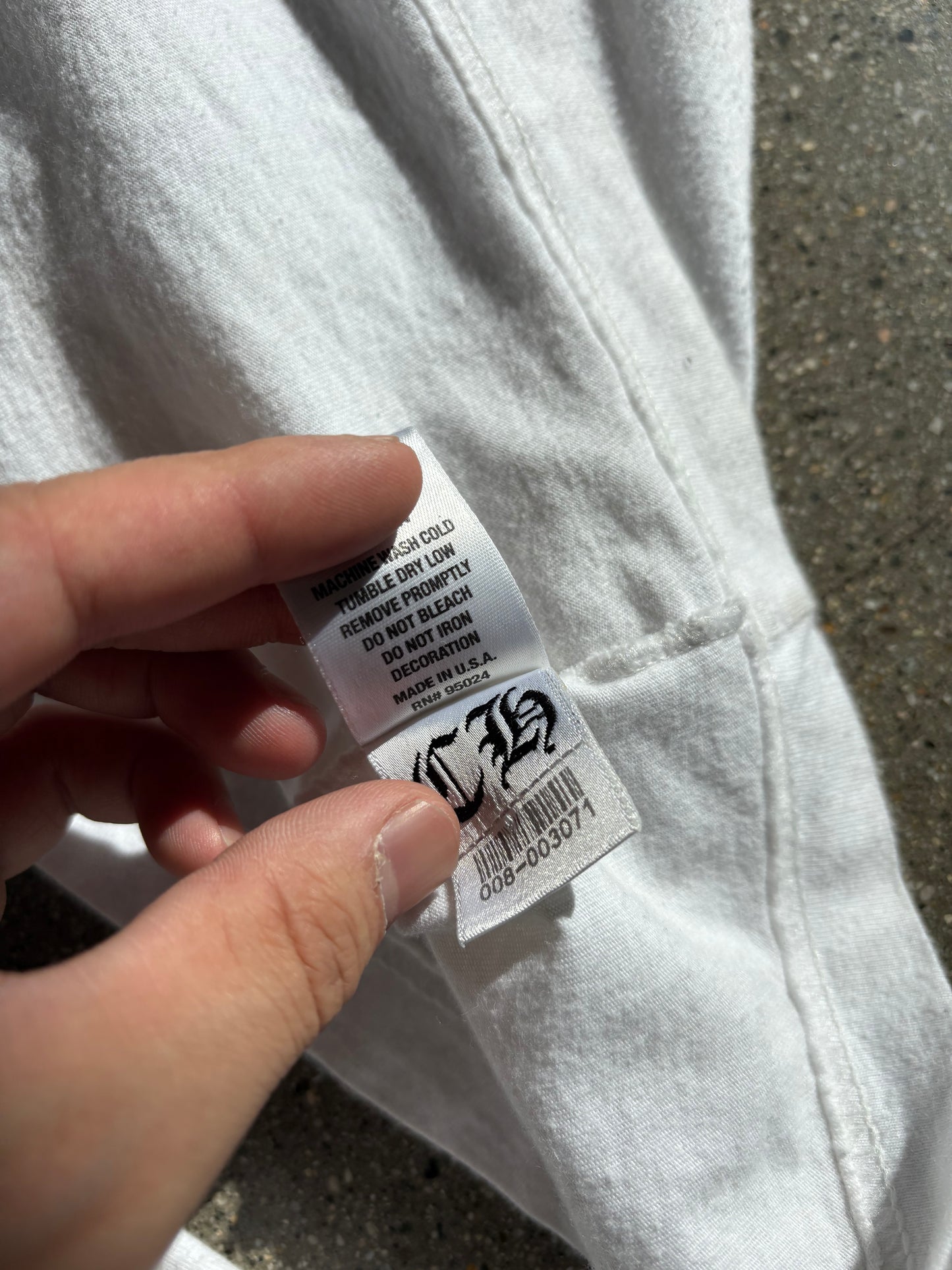 (L) 2000s Chrome Hearts LS White