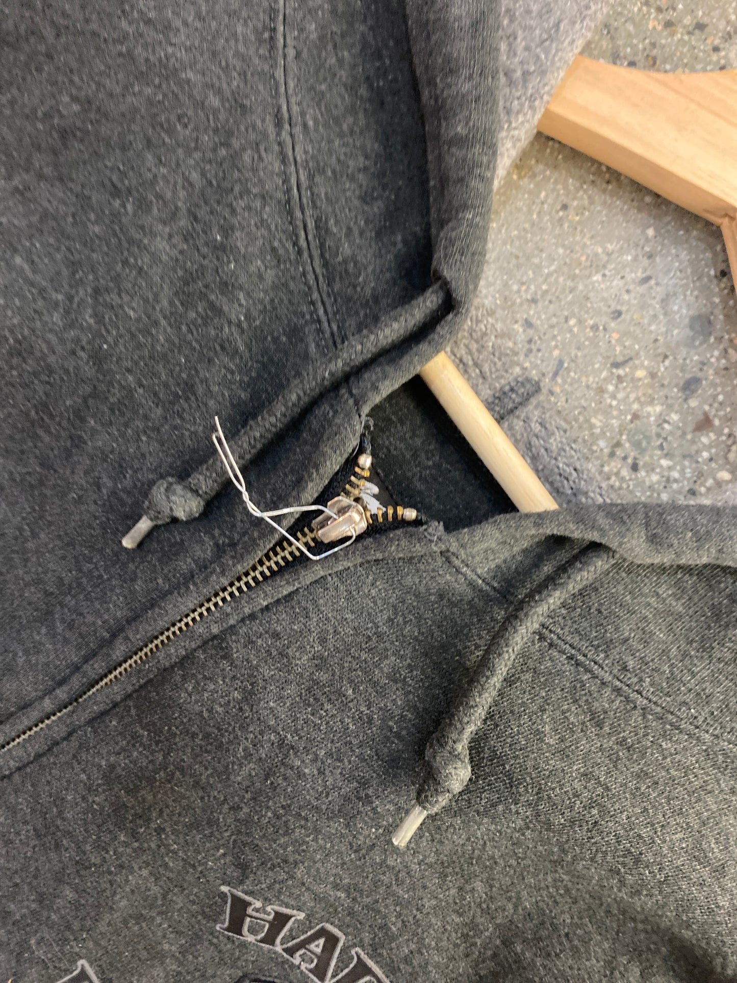 (2X/3X) Harley Davidson Grey Skull Hoodie