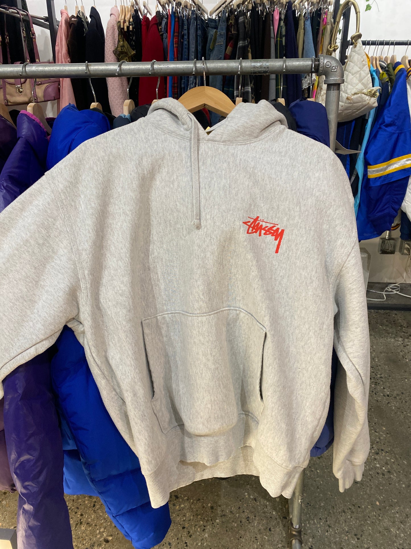 (L) Stussy Thick Skate Tough Doublesided Hoodie