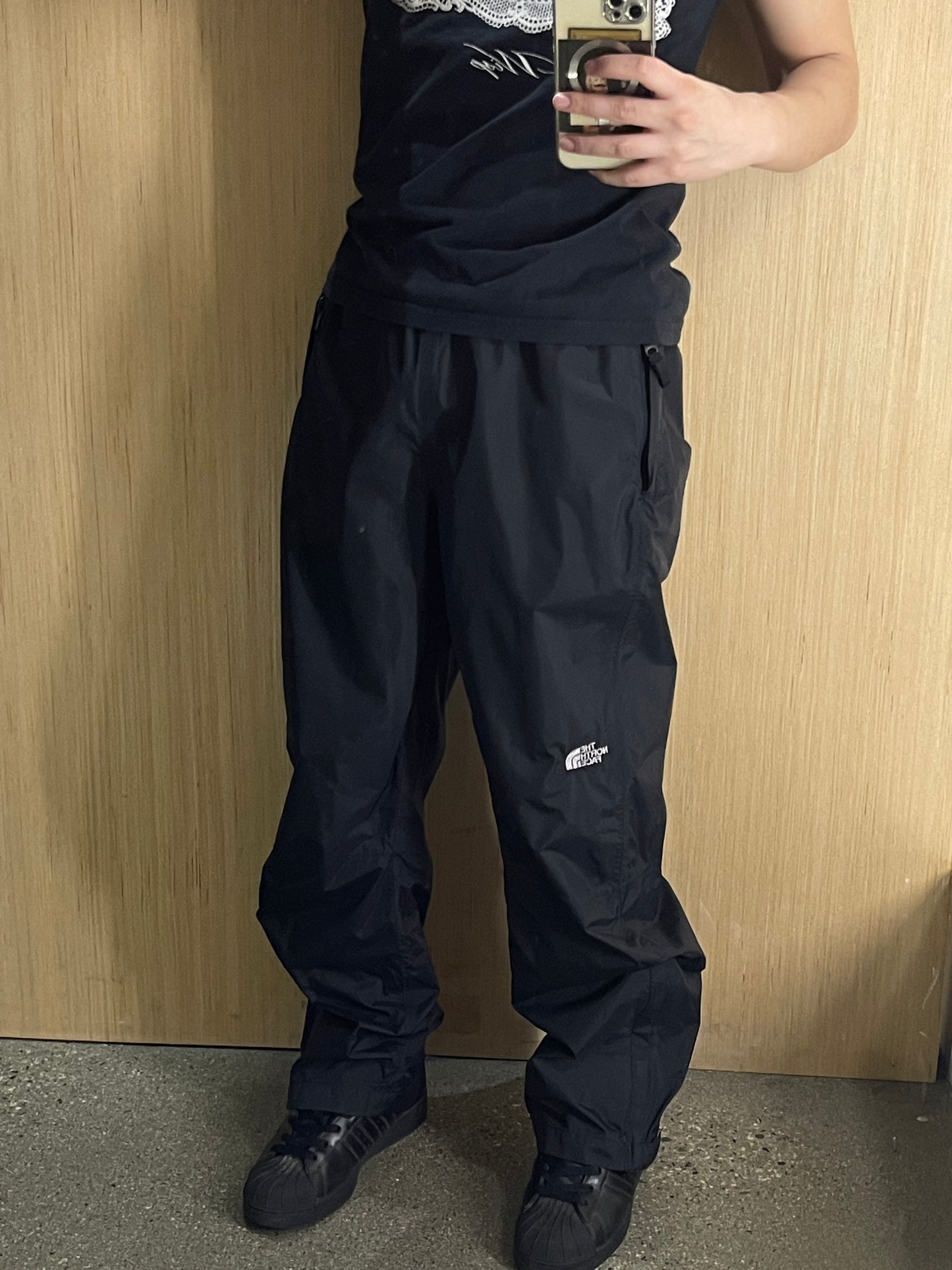 (Womens M/Mens S) TNF Black Hyvent Pants