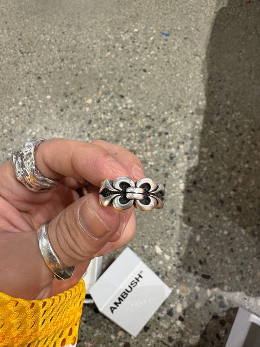 (7) Leather Treasures .925 Chrome Ring