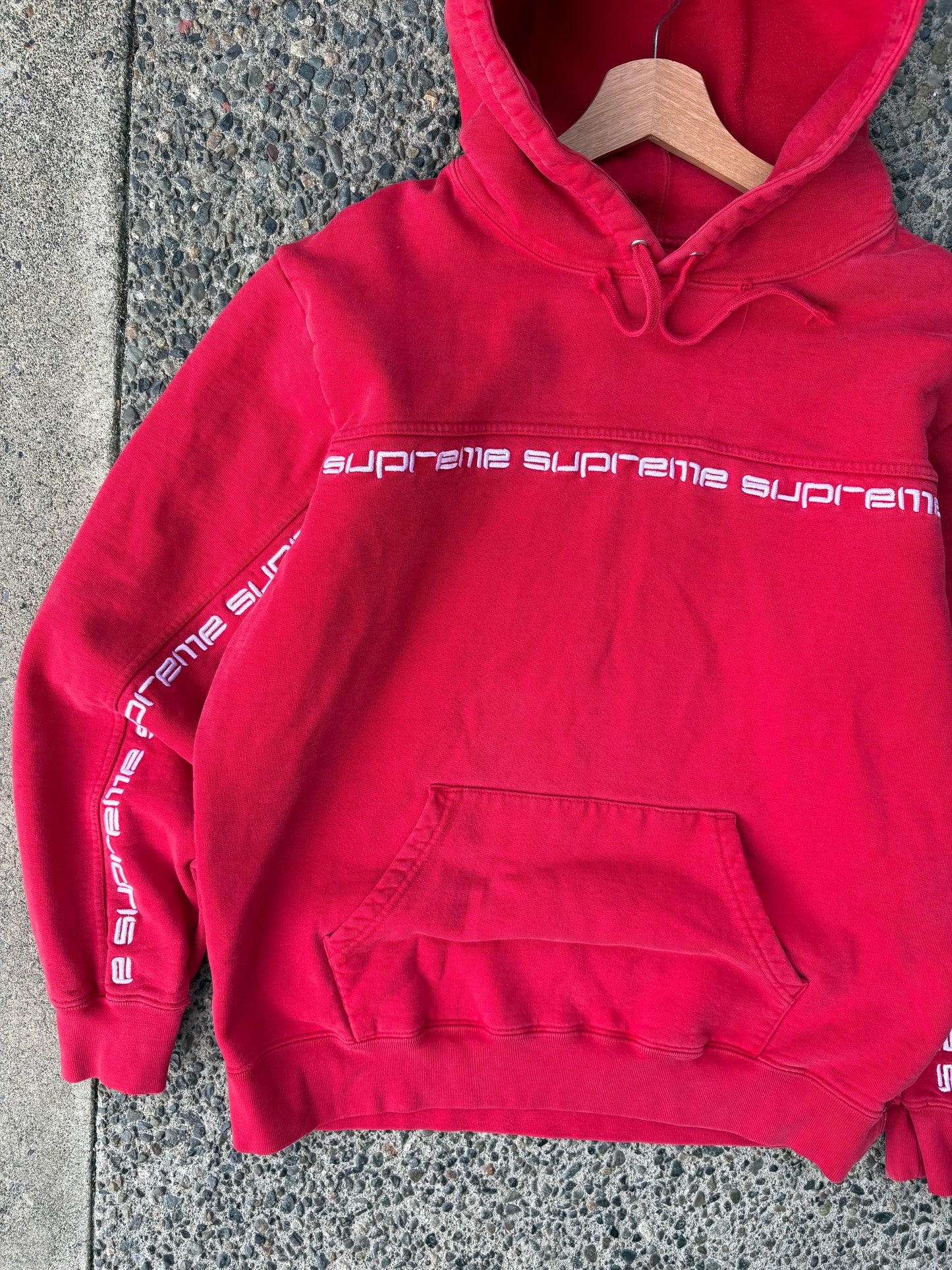 (M) Supreme Red Band Hoodie