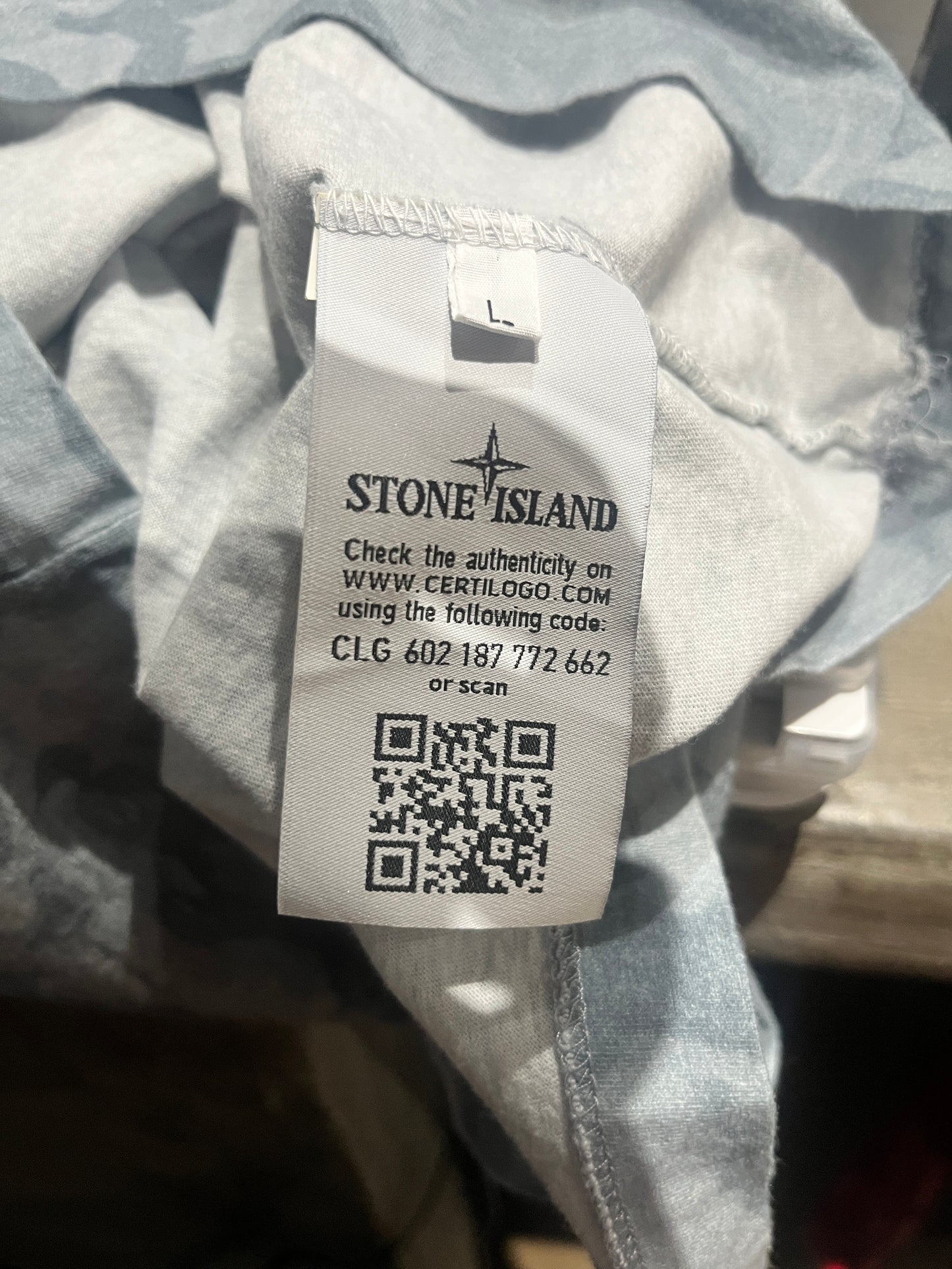 (L) Stone Island Big Loom Camo Tee