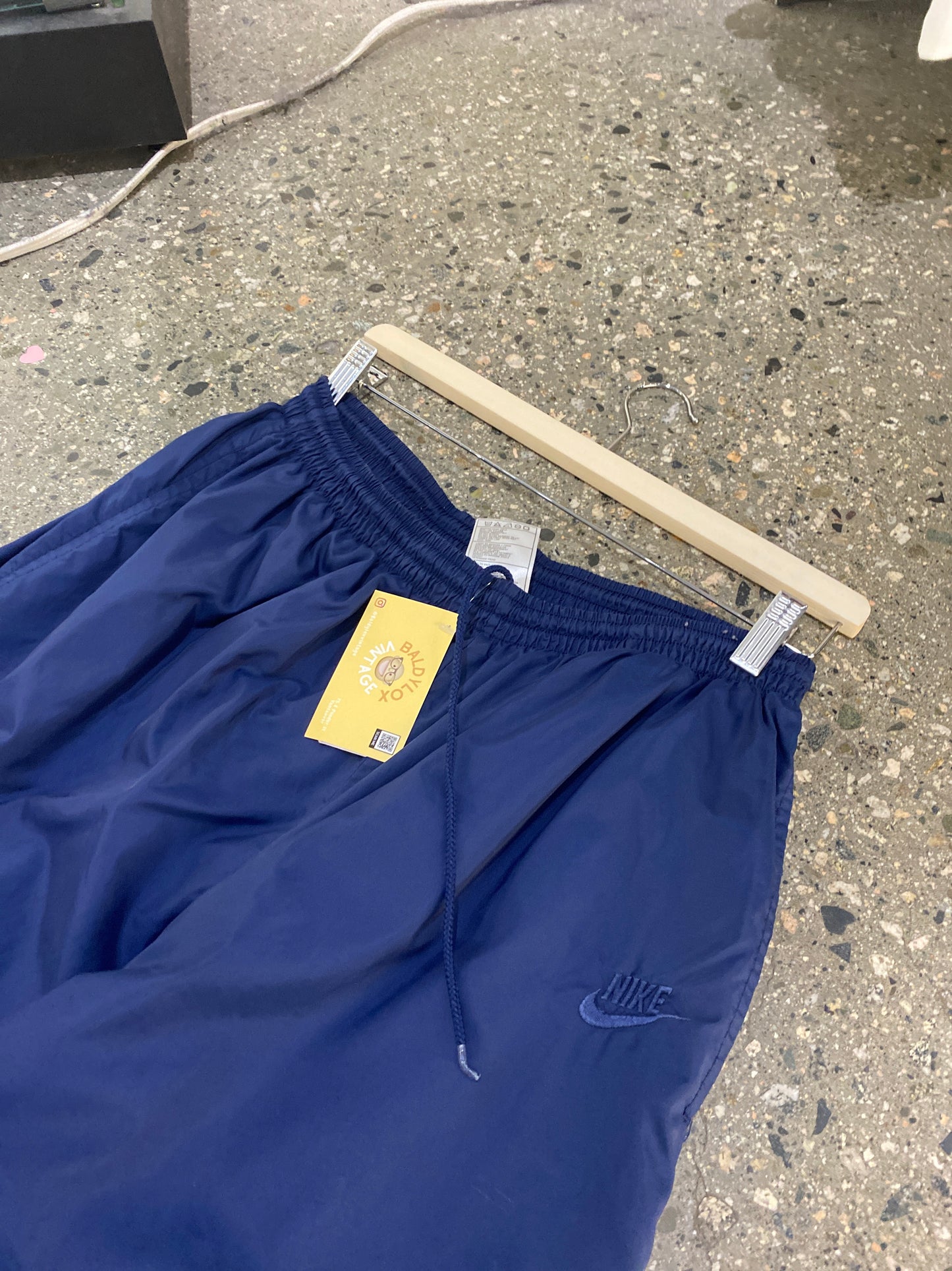 (L) 90s Navy Nike Windbreaker Pants
