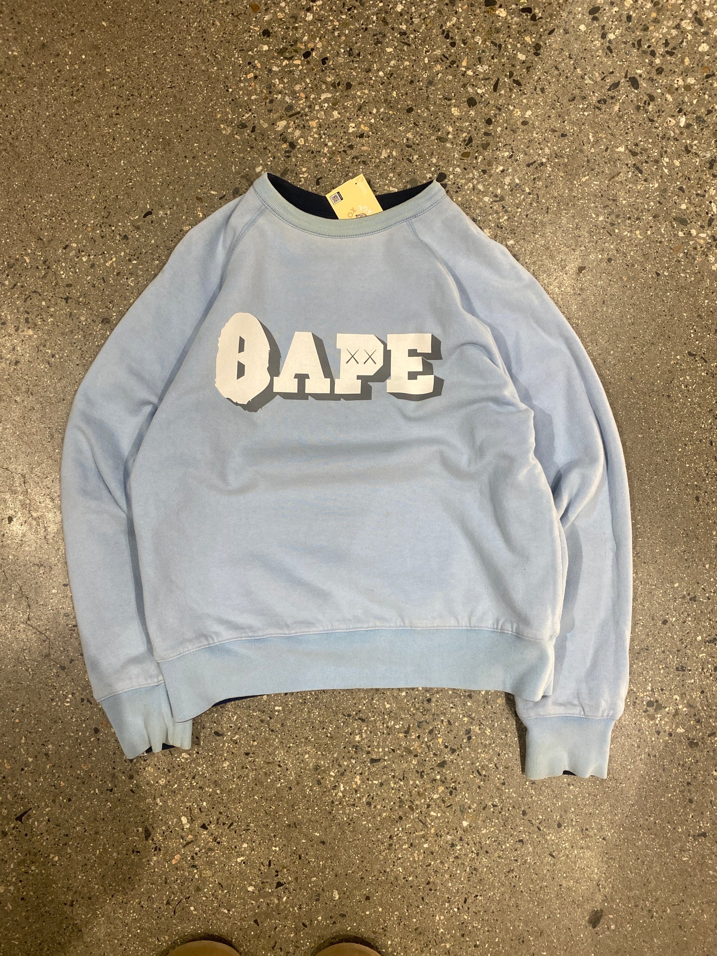 (M) Bape x Kaws 4 WAY Reversible Crewneck