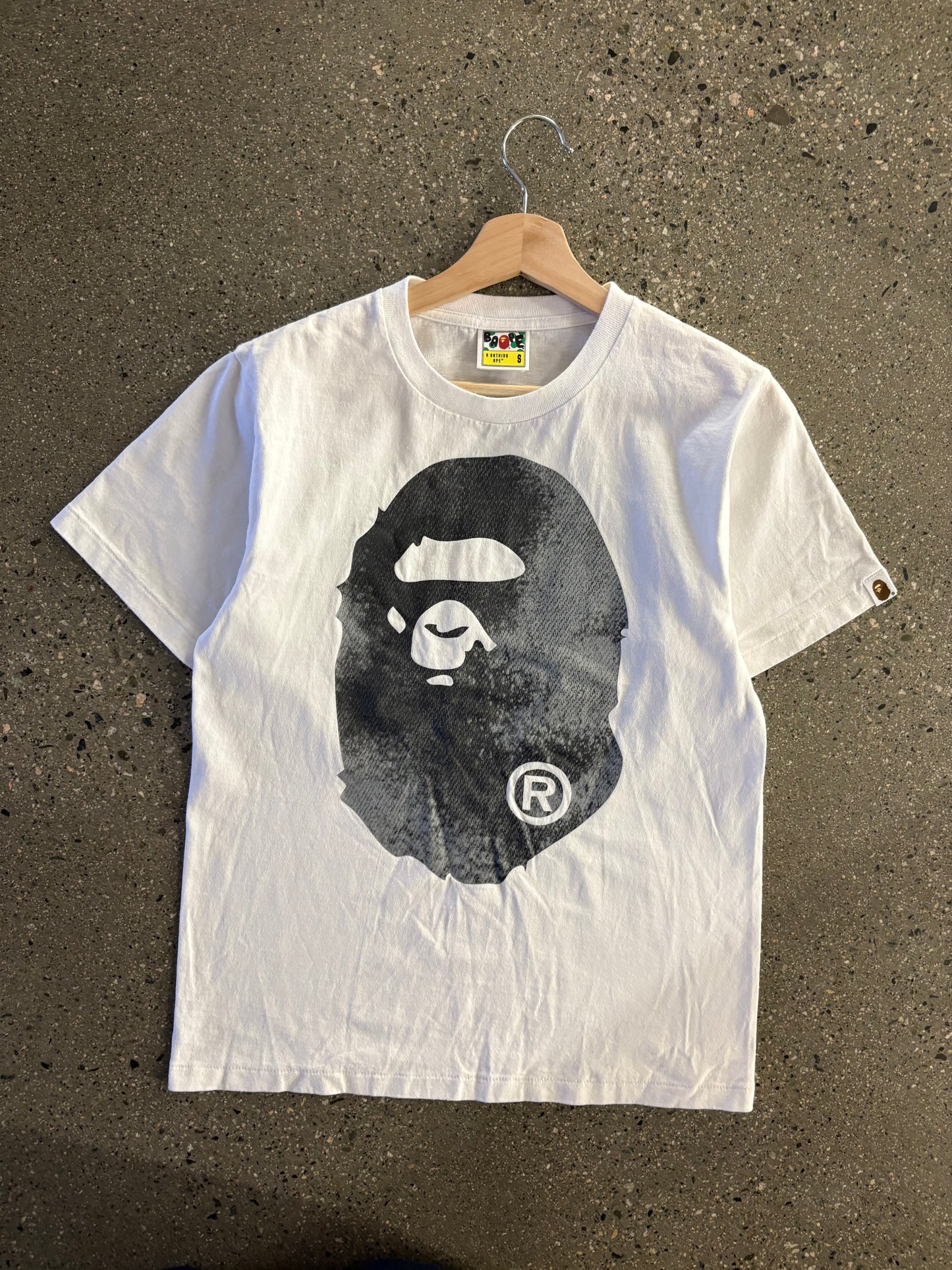 (S) Bape High Tone Bleach Tee Head