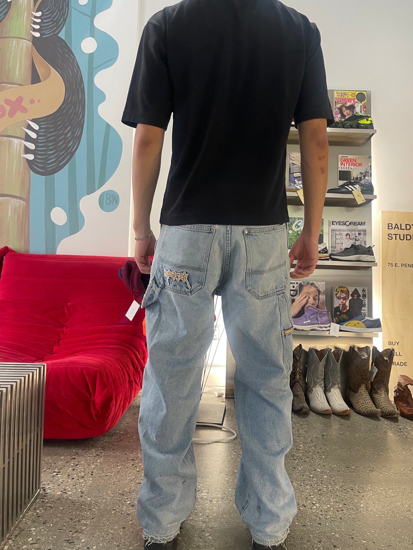 90s Cybertek Distressed Light Wash DENIM