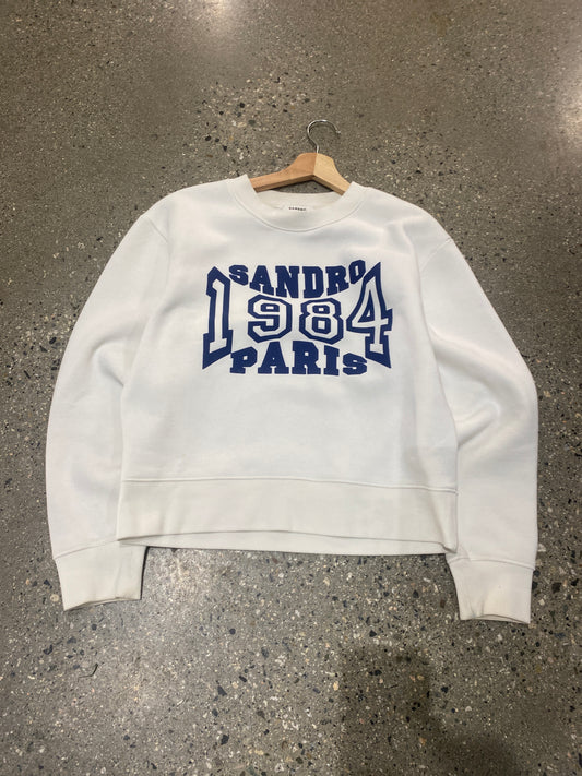 (S/M) Sandro Paris Cropped Crewneck