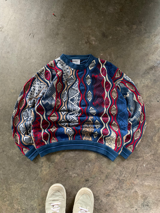 (S/M) Purely Australian 3D Coogi Style Knit
