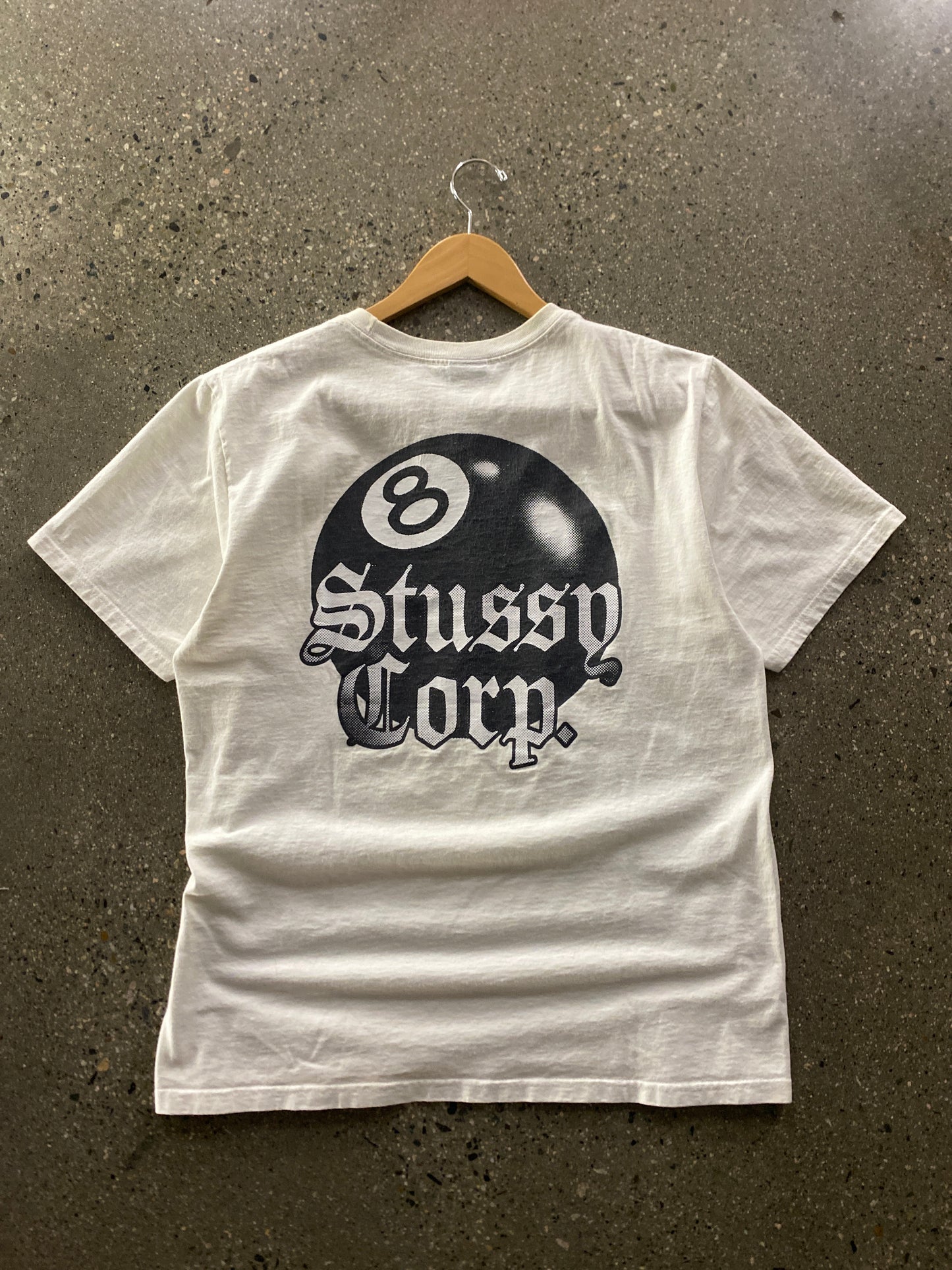 (M) Stussy 8Ball Corp Tee