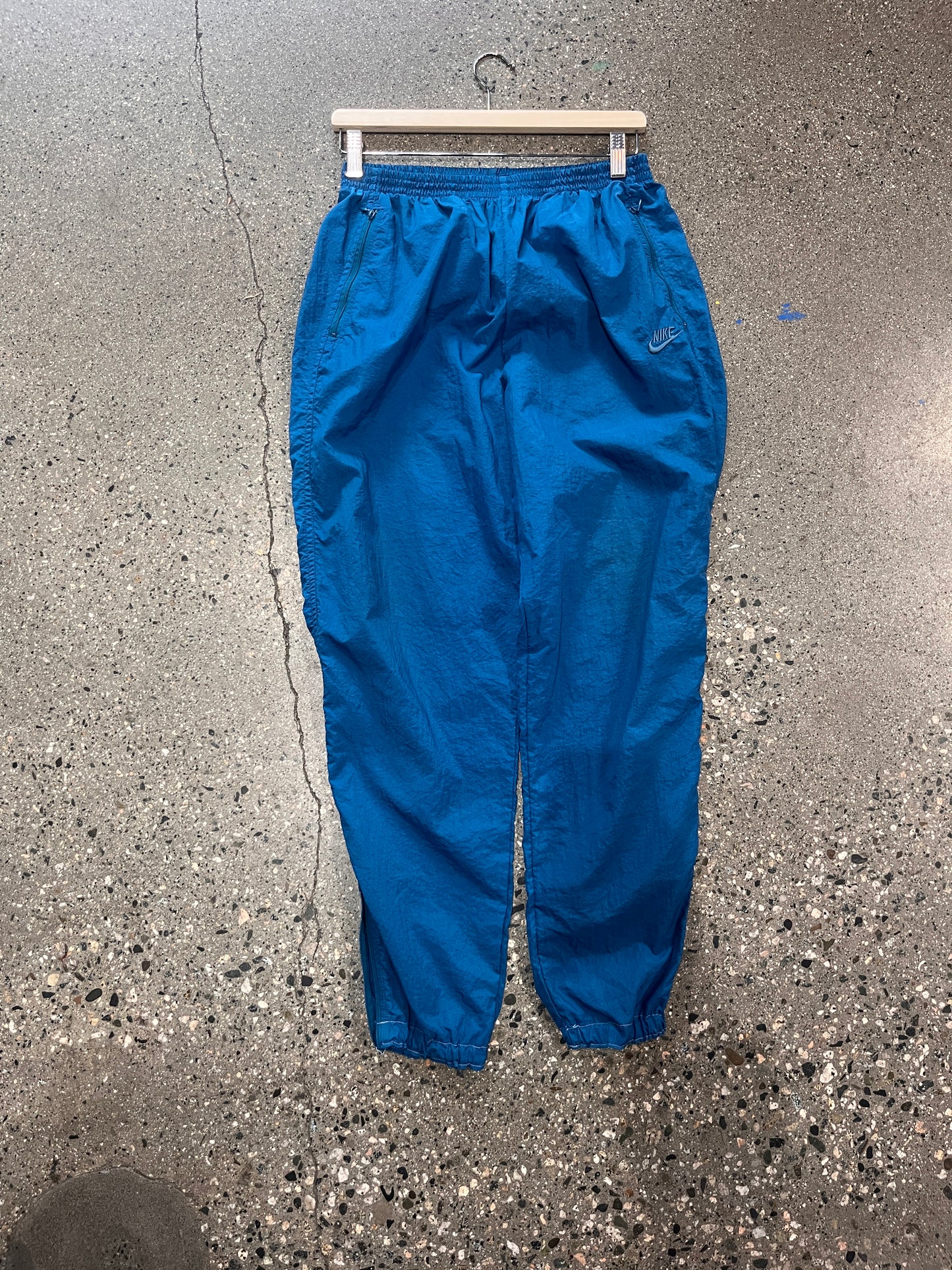 (L) 90s Nike Teal Splash Pants
