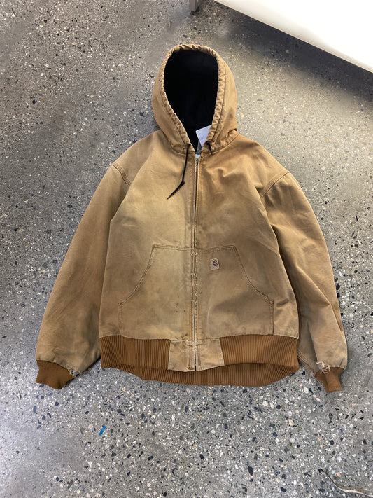 (XL) Carhartt Distressed Workwear Jacket ( no zipper pull)