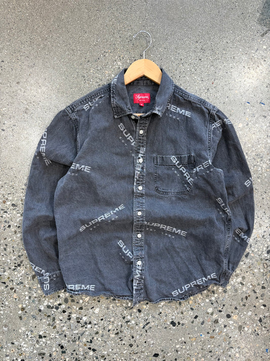(S) Supreme Script Button up