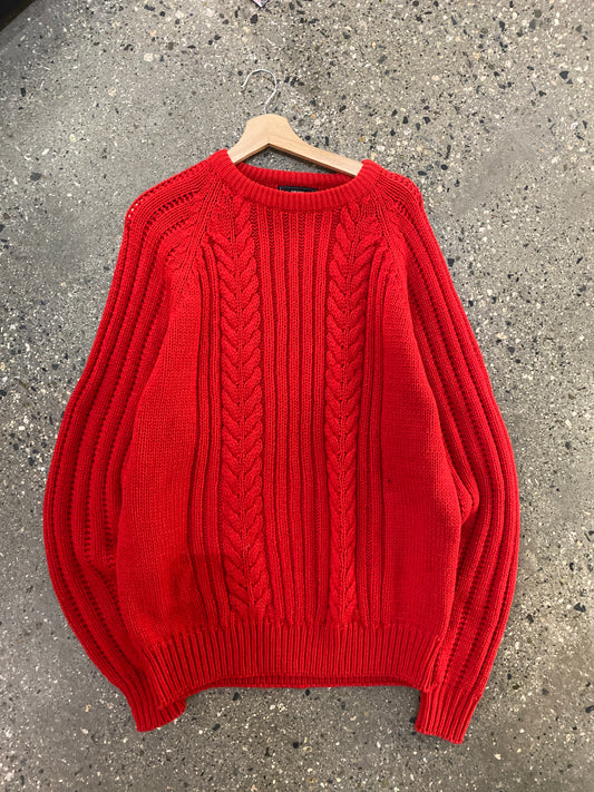 (XL) Sears Red Knit