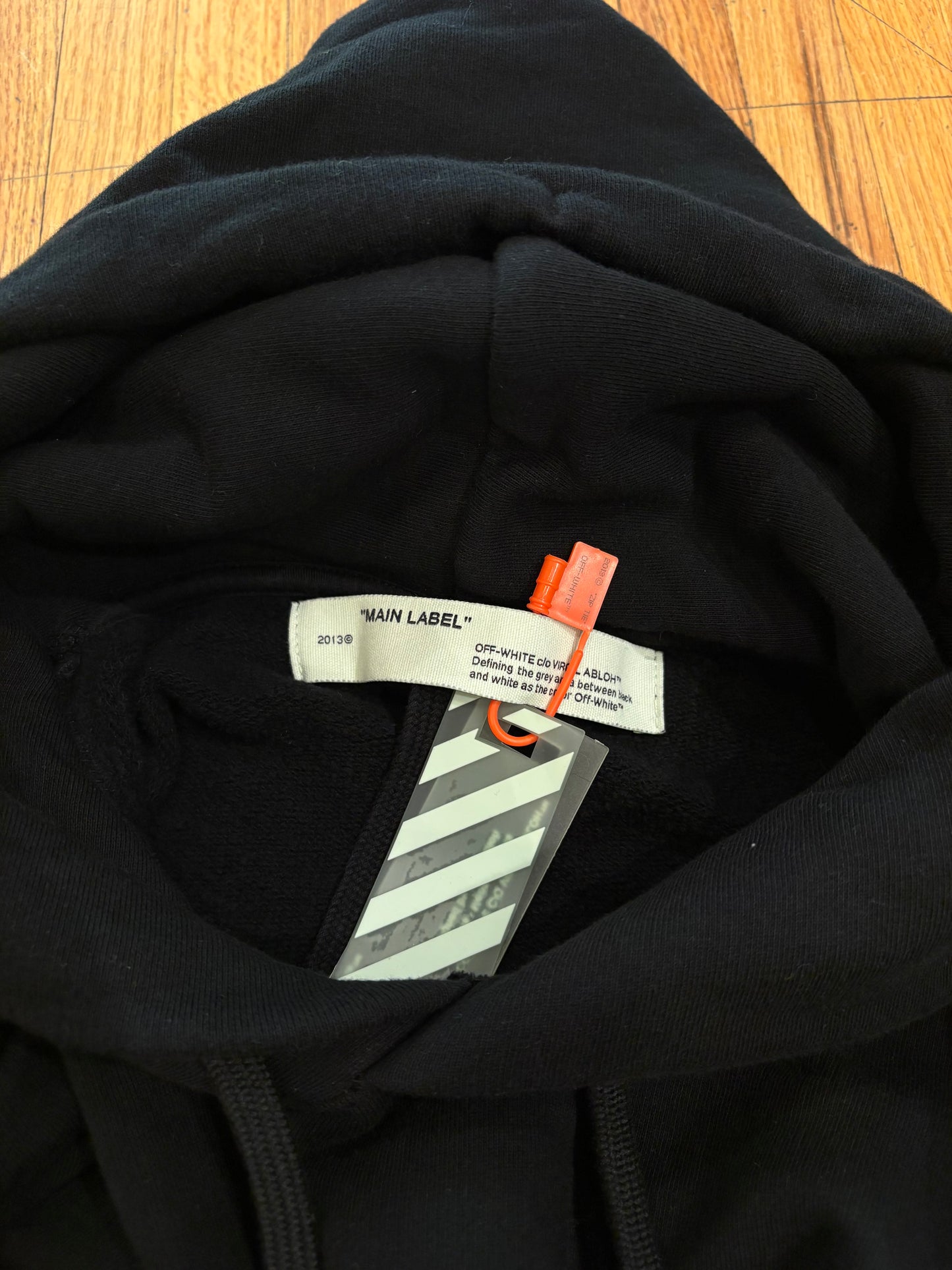 (M) BNWT Off-White FW20 Unfinished Diagonal Hoodie