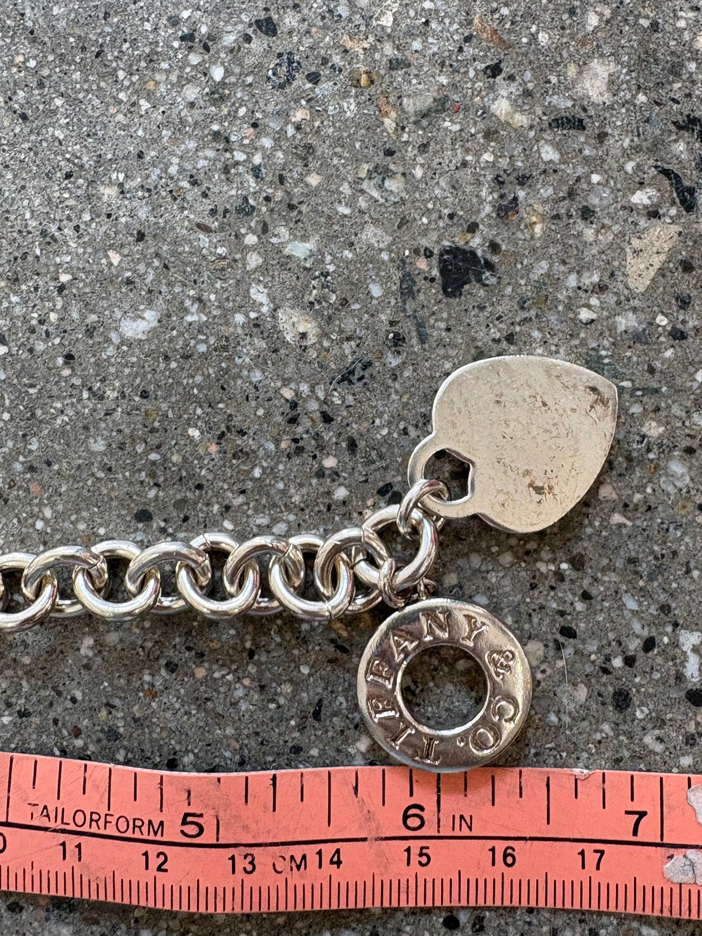 Tiffany & Co .925 Silver Charm Bracelet Clasp