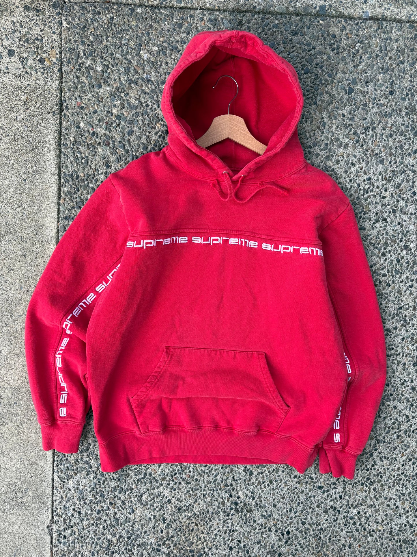 (M) Supreme Red Band Hoodie