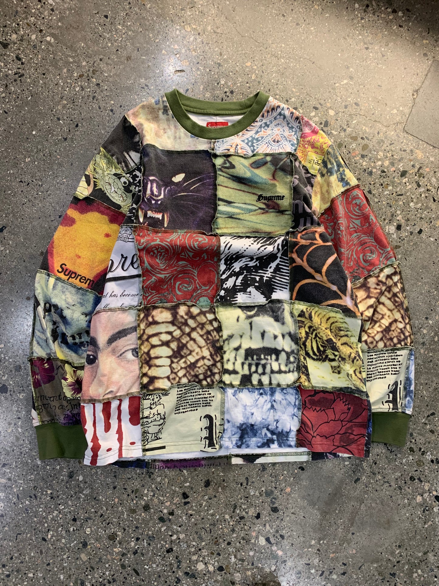(M/L) Supreme Mosaic Patchwork Top