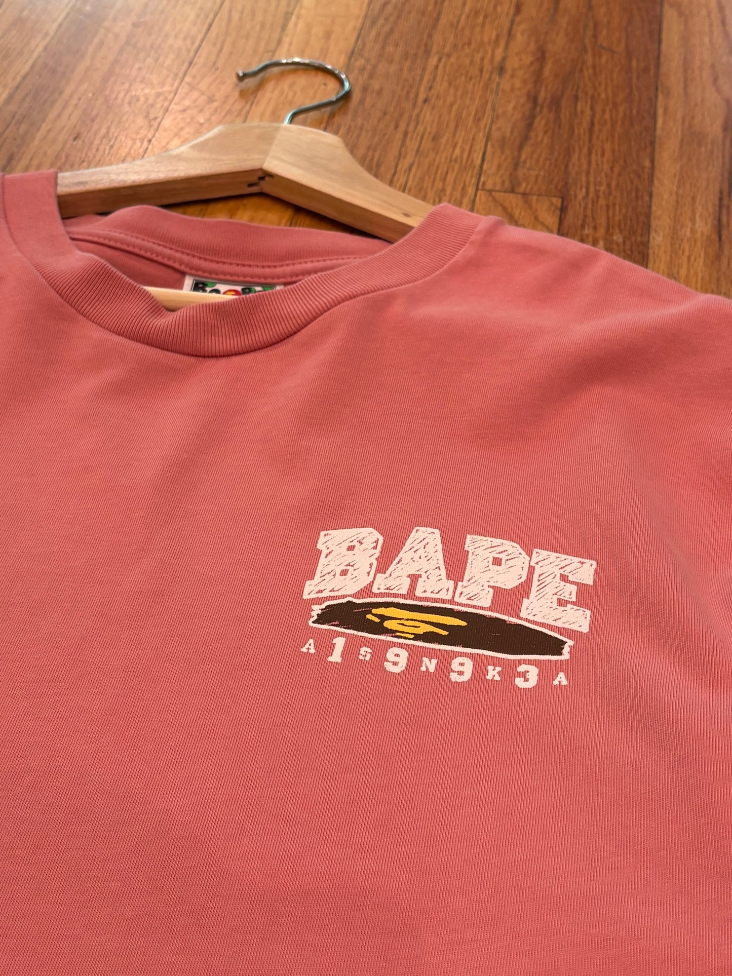 (L) Pink Bape Tee