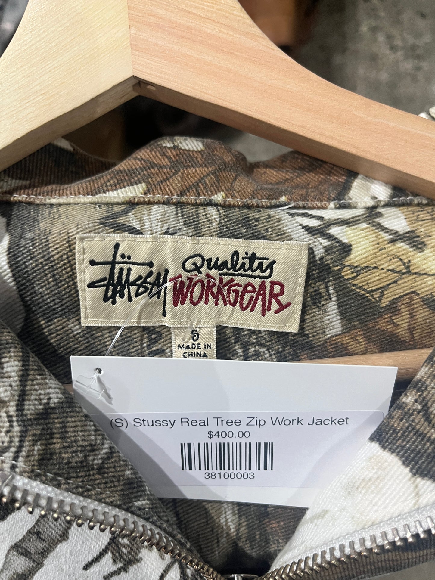 (S) Stussy Real Tree Zip Work Jacket
