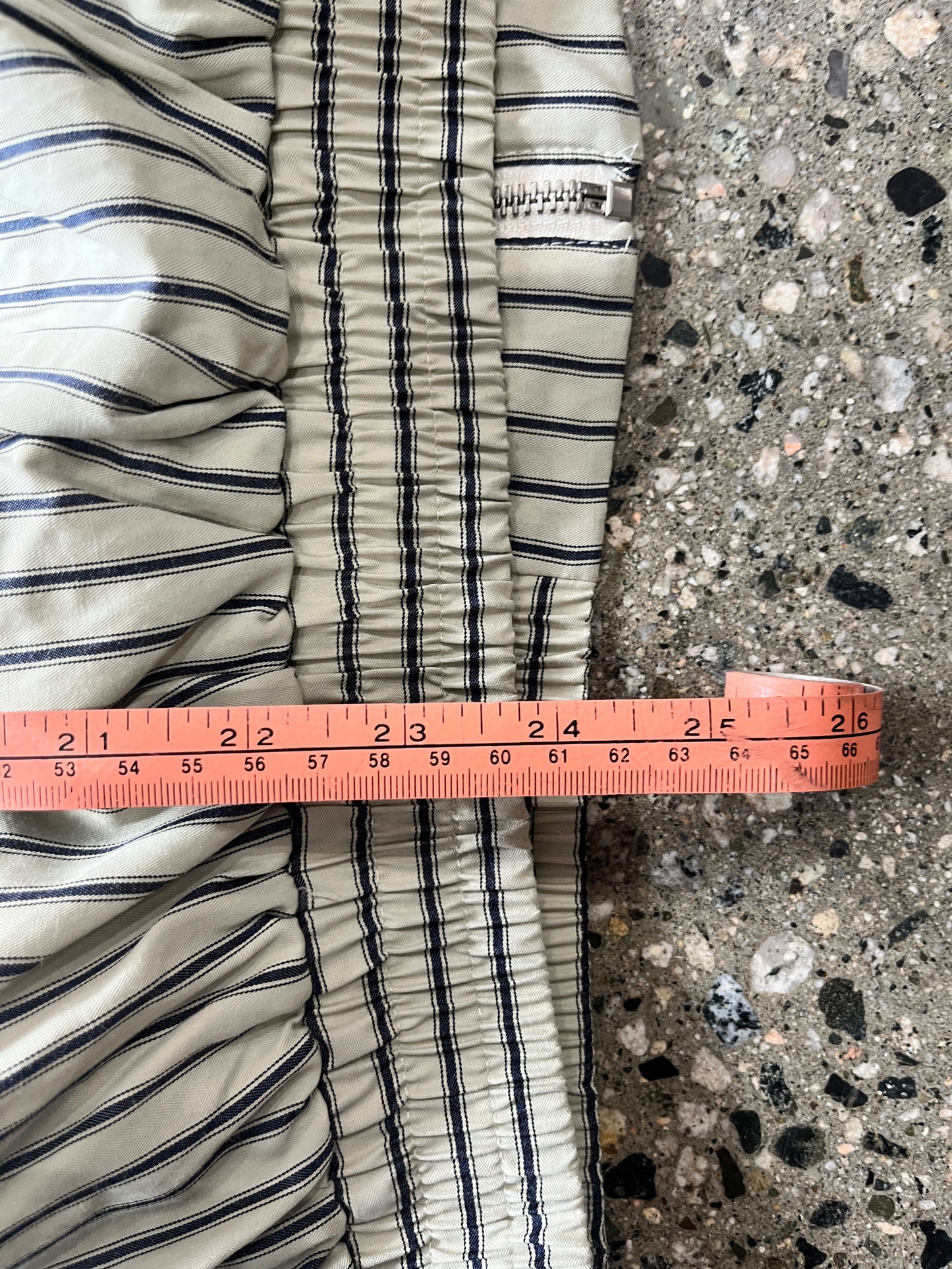 (M) Basketcase Gallery Striped Cropped Jacket