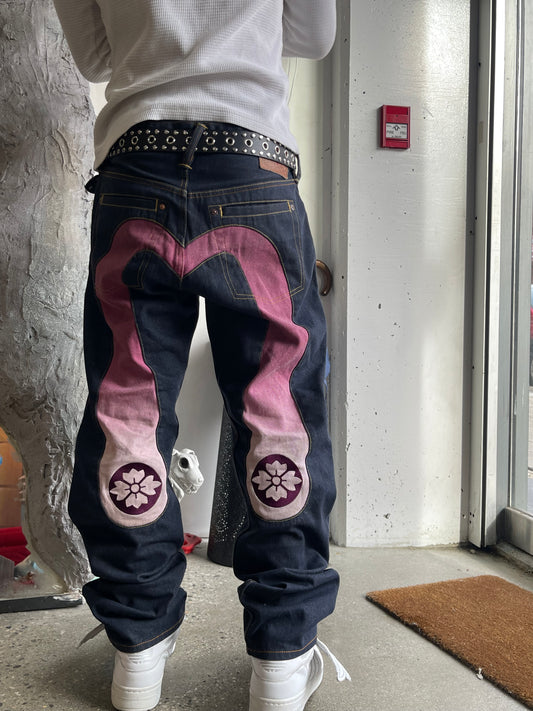 (34/34”) Evisu Gradient Daicock Selvedge Jeans
