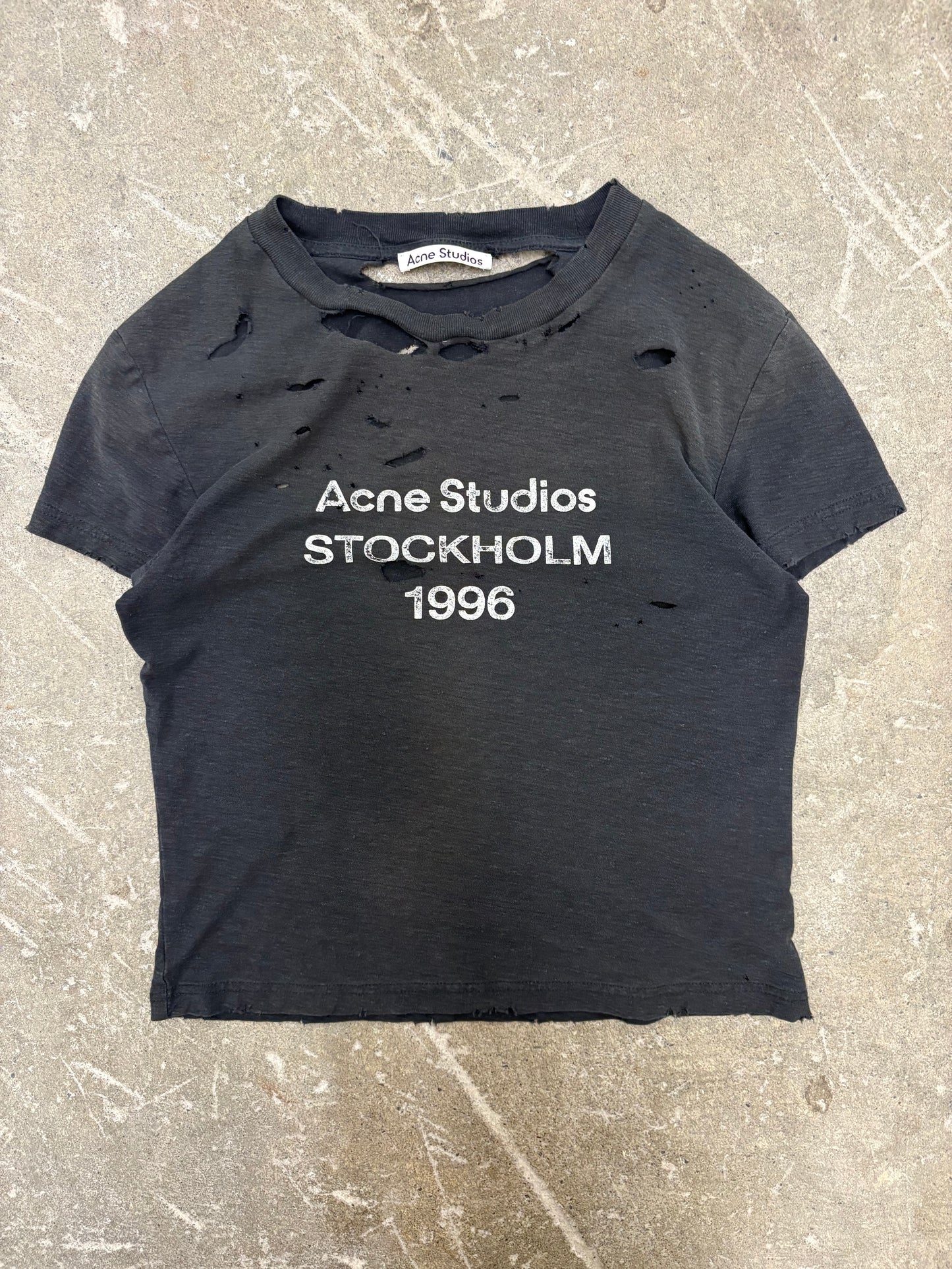 Acne Studios Stockholm Staple Tee Distressed