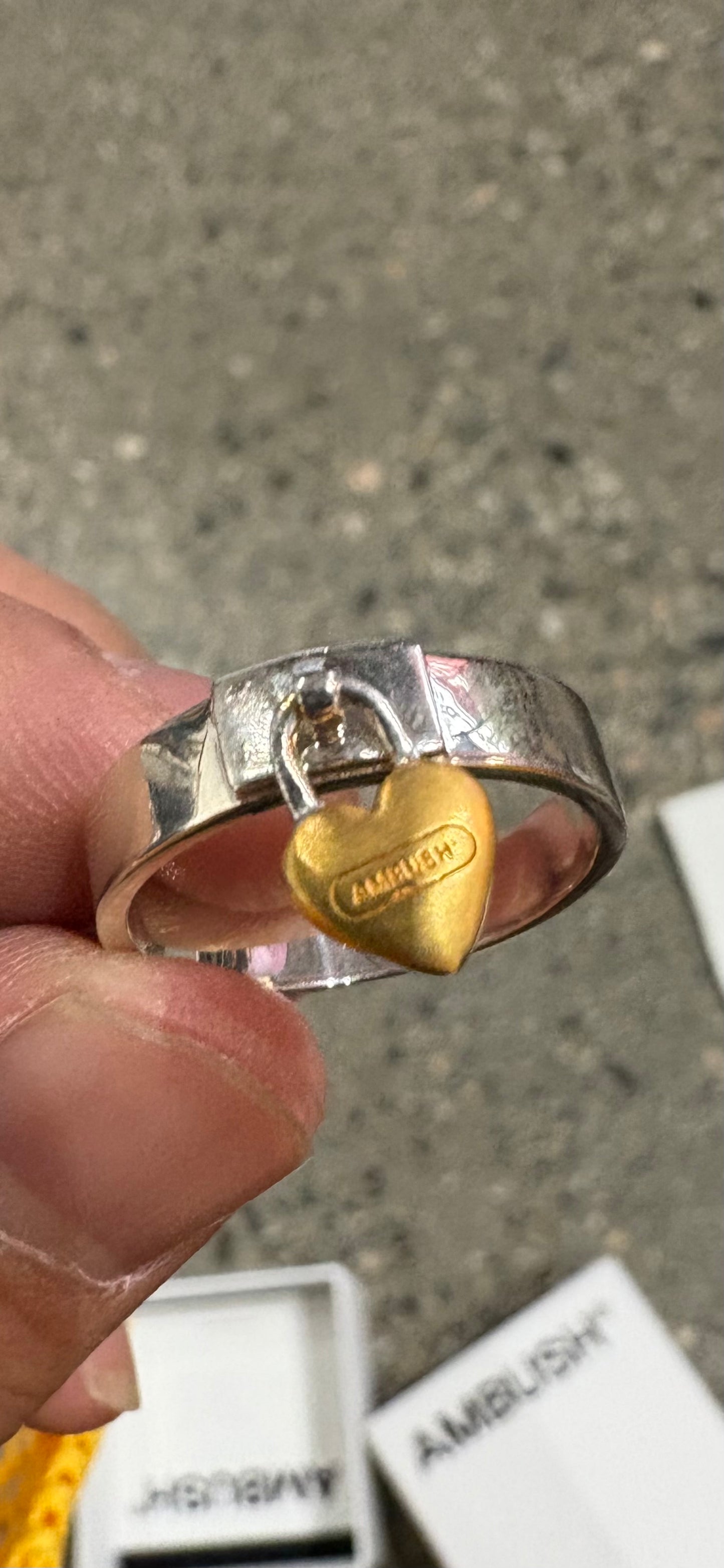 Ambush Silver .925 Padlock Ring