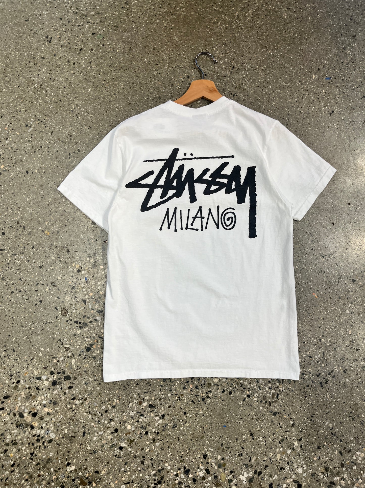 (S) Stussy Milano Chapter White Tee
