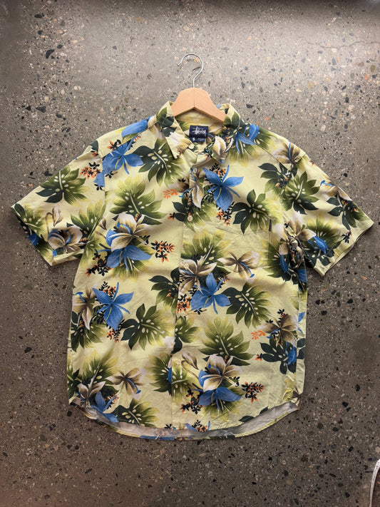 1998 Stussy Hawaiian Graphic Button-up Shirt
