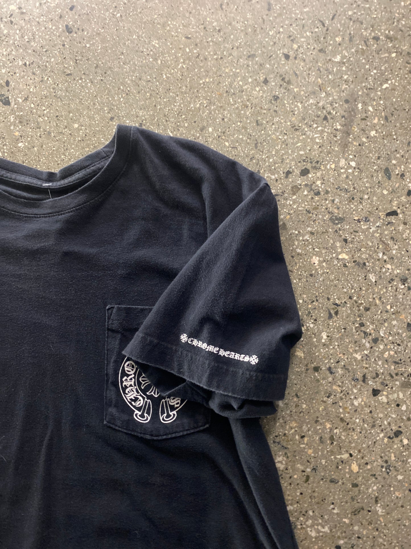 (L/XL) Doublesided Horseshoe Chrome Hearts Tee