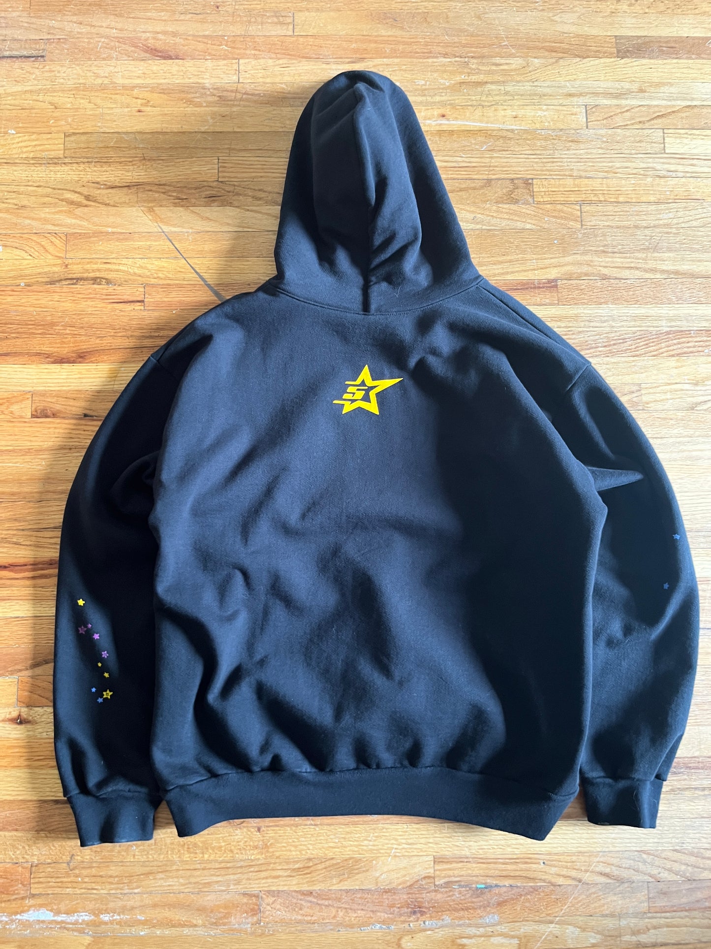 (L) Sp5der Black Hoodie