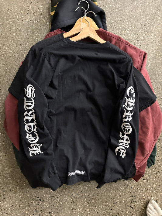 (S) Chrome Hearts Script Longsleeve
