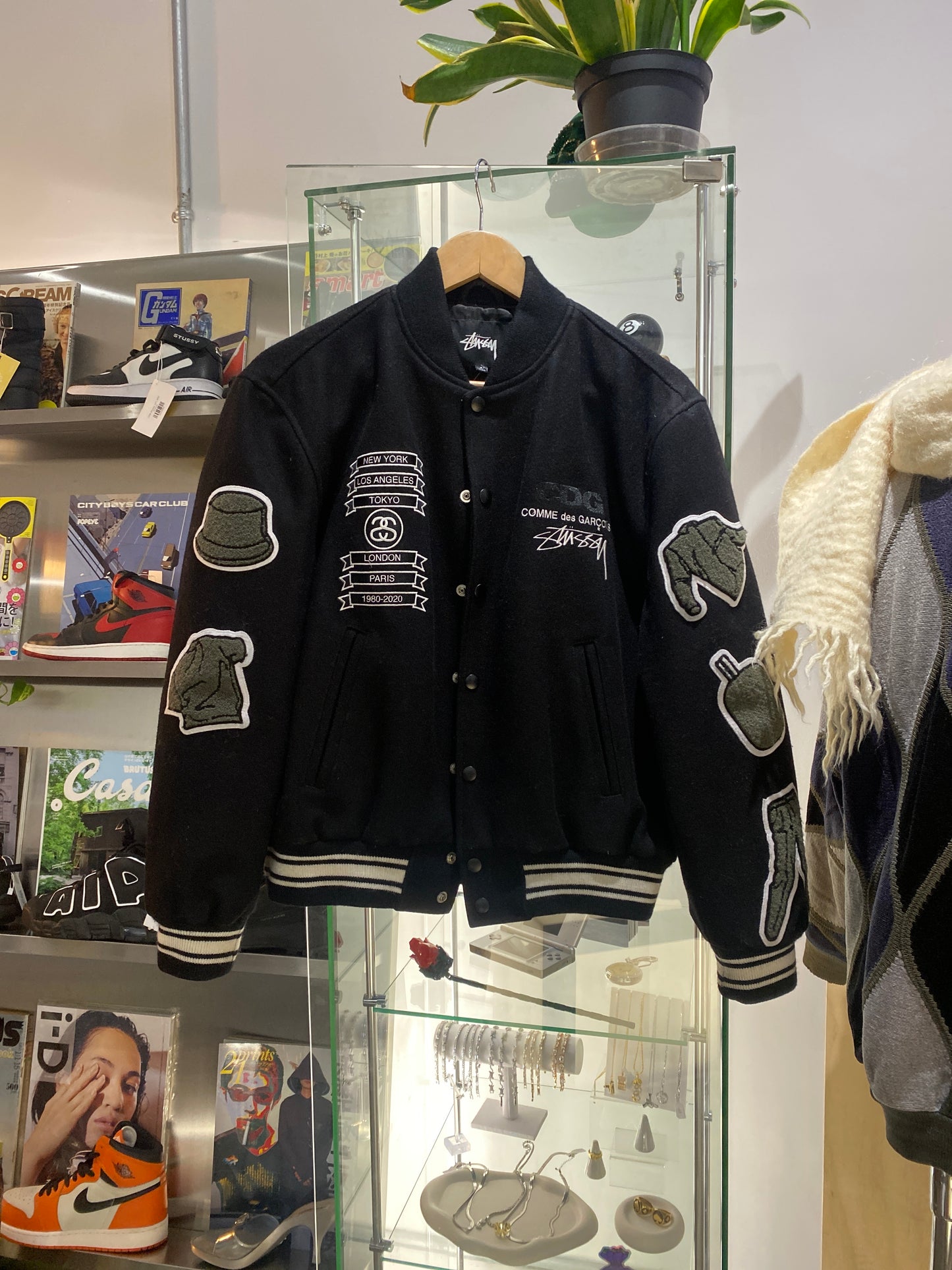 (S/M) Stussy x CDG Varsity Jacket