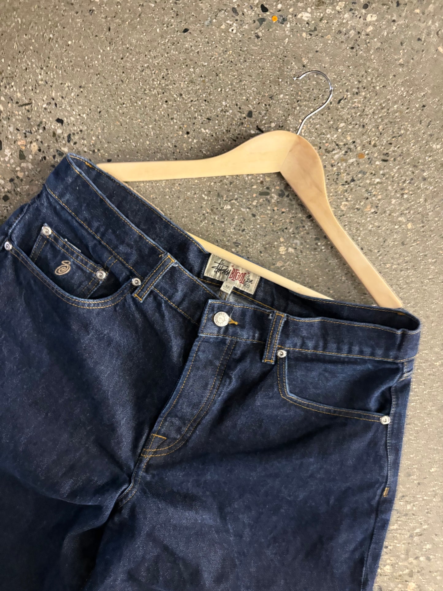 (32”) Stussy Big Ol’ Raw Denim