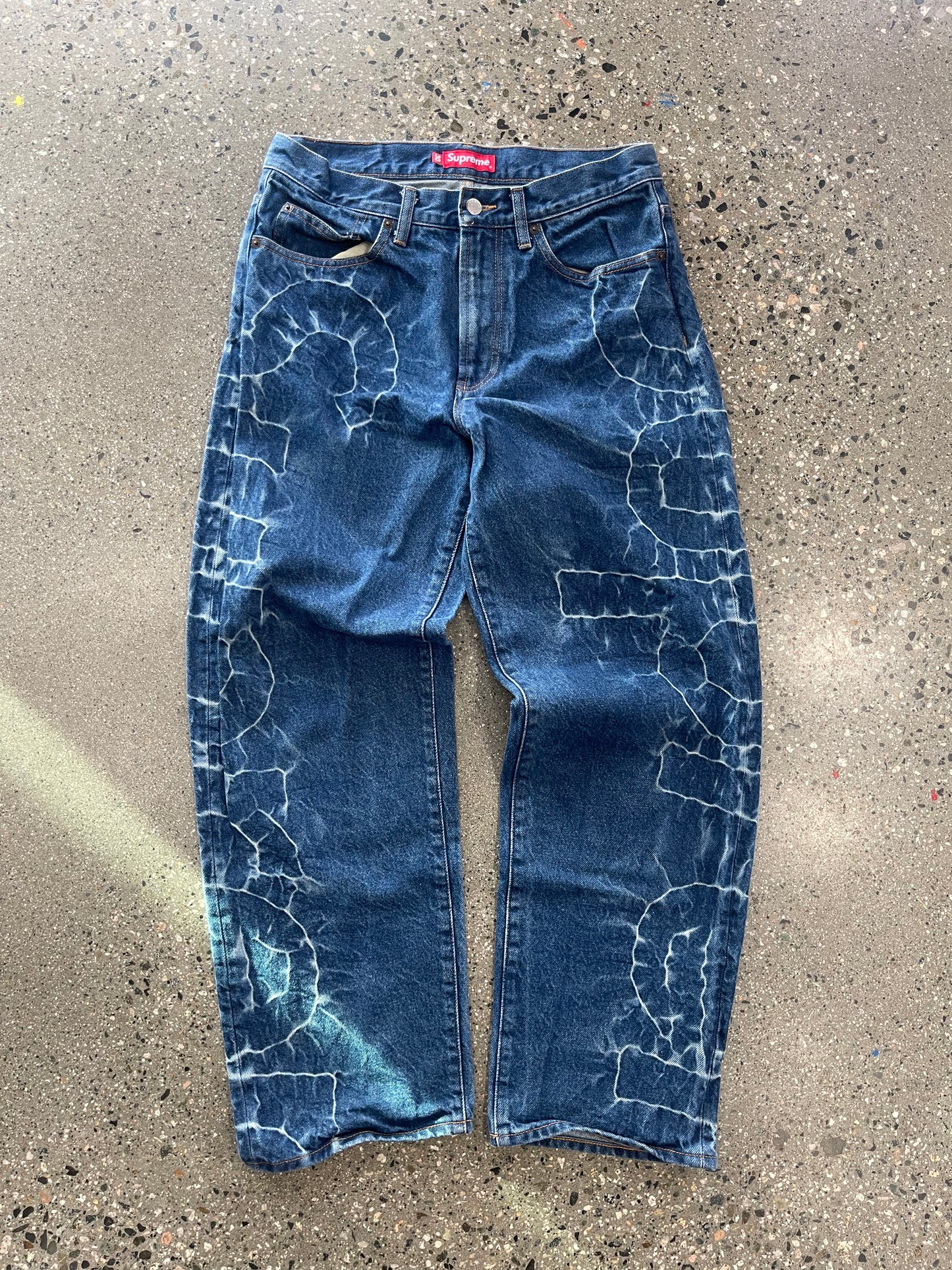 (30”) Supreme Shibori Loose Fit Jean
