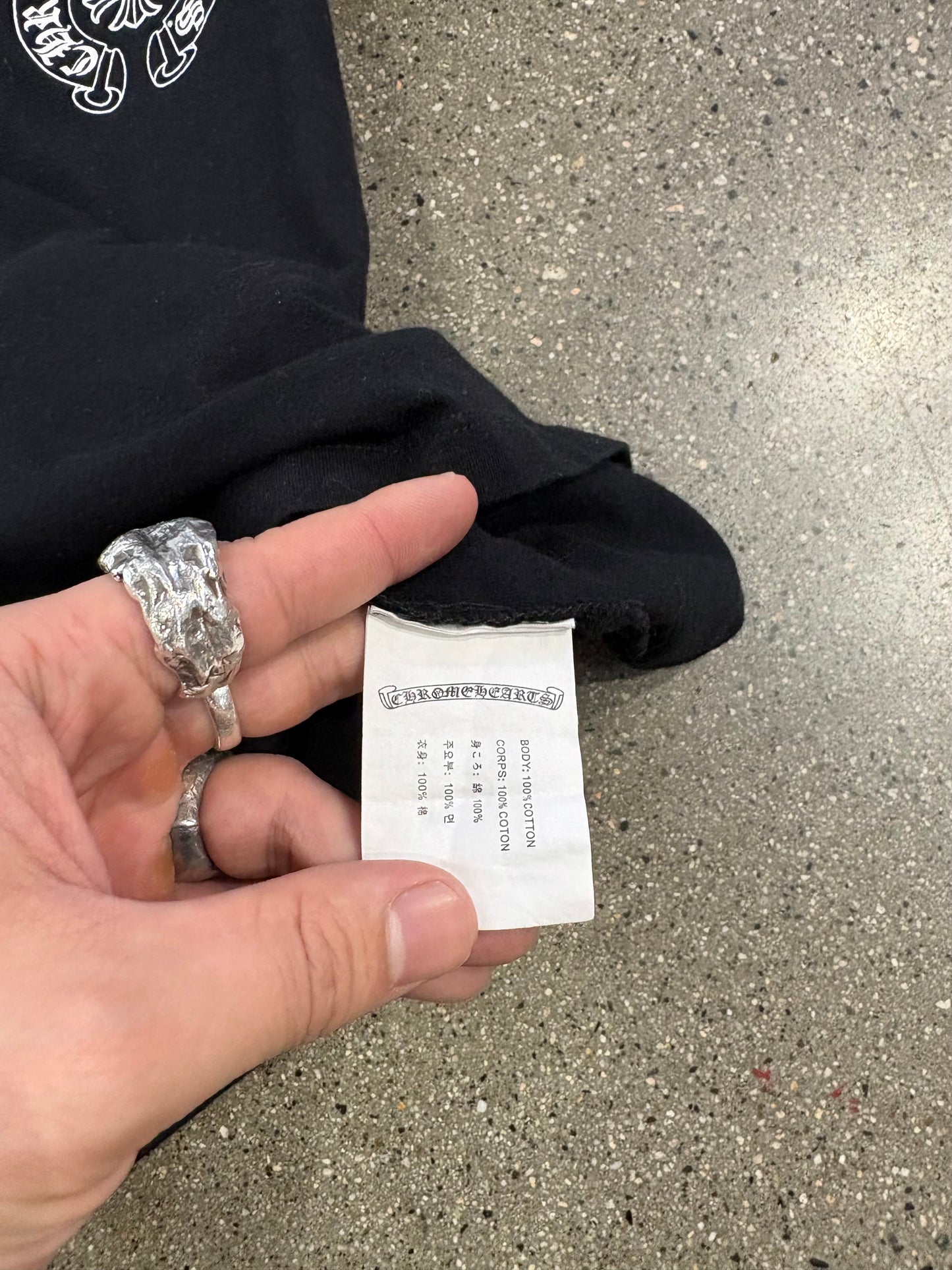 (Xs) Womens Chrome Hearts Baby Tee