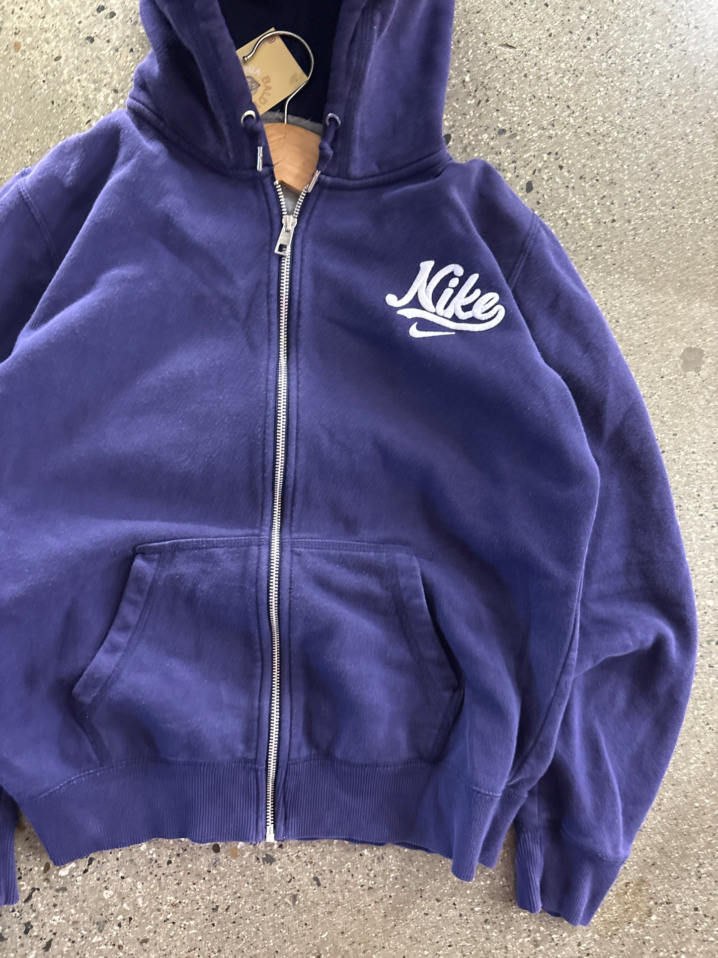 (Womens L) Purple Nike Zip Hoodie