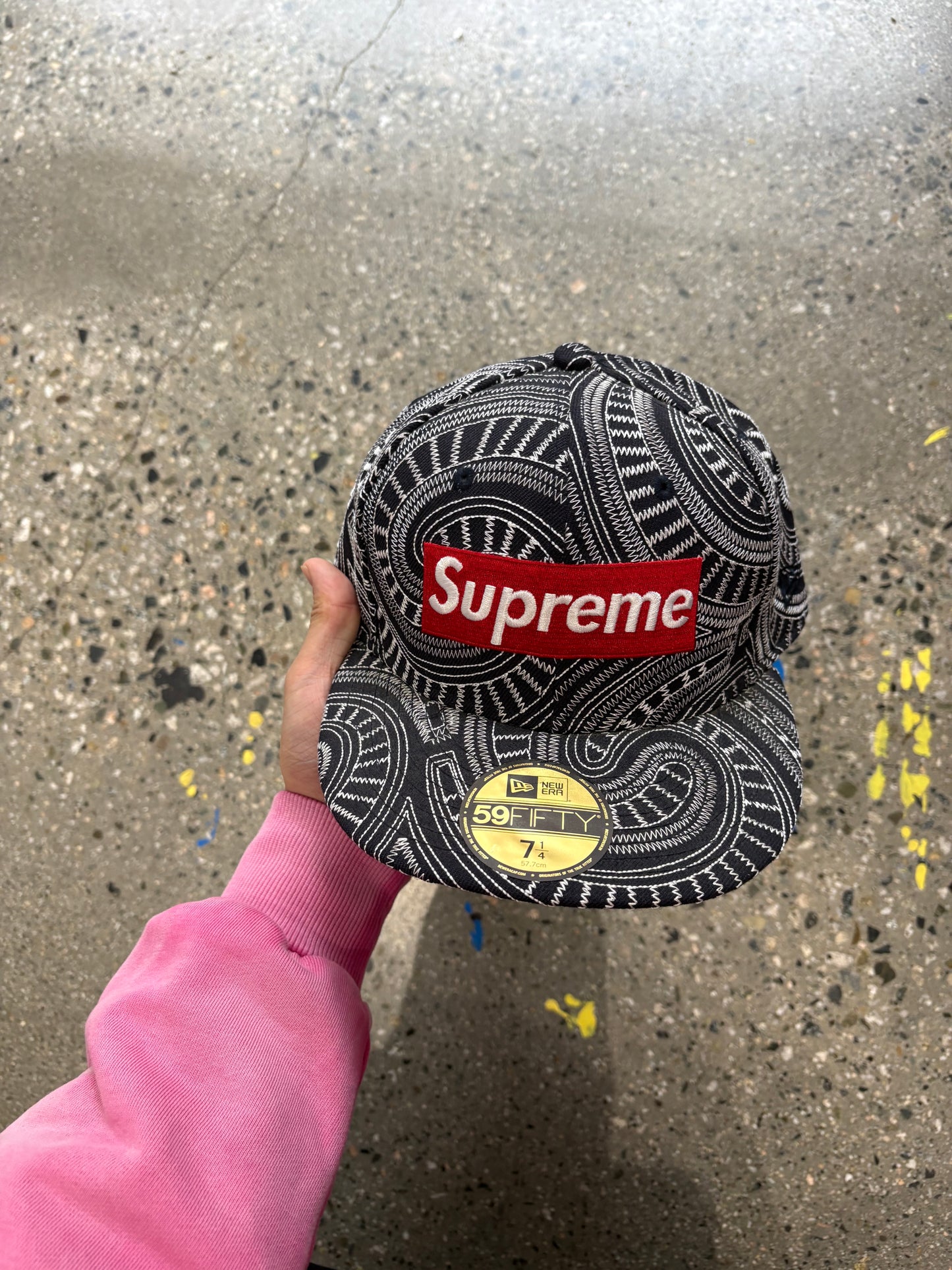 (7 1/4) Supreme Uptown Box Logo World Famous Fitted