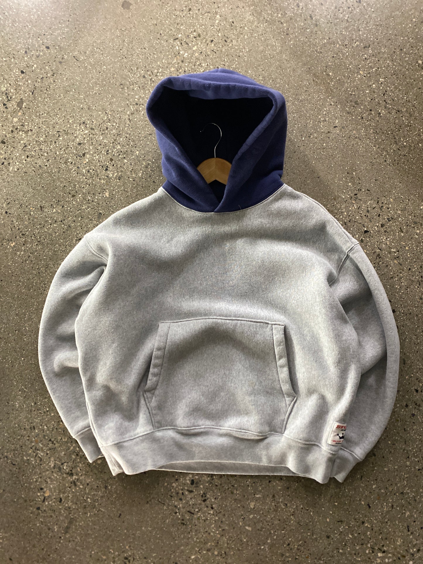 (S) Stussy Thick Double-layer 2 Tone Hoodie