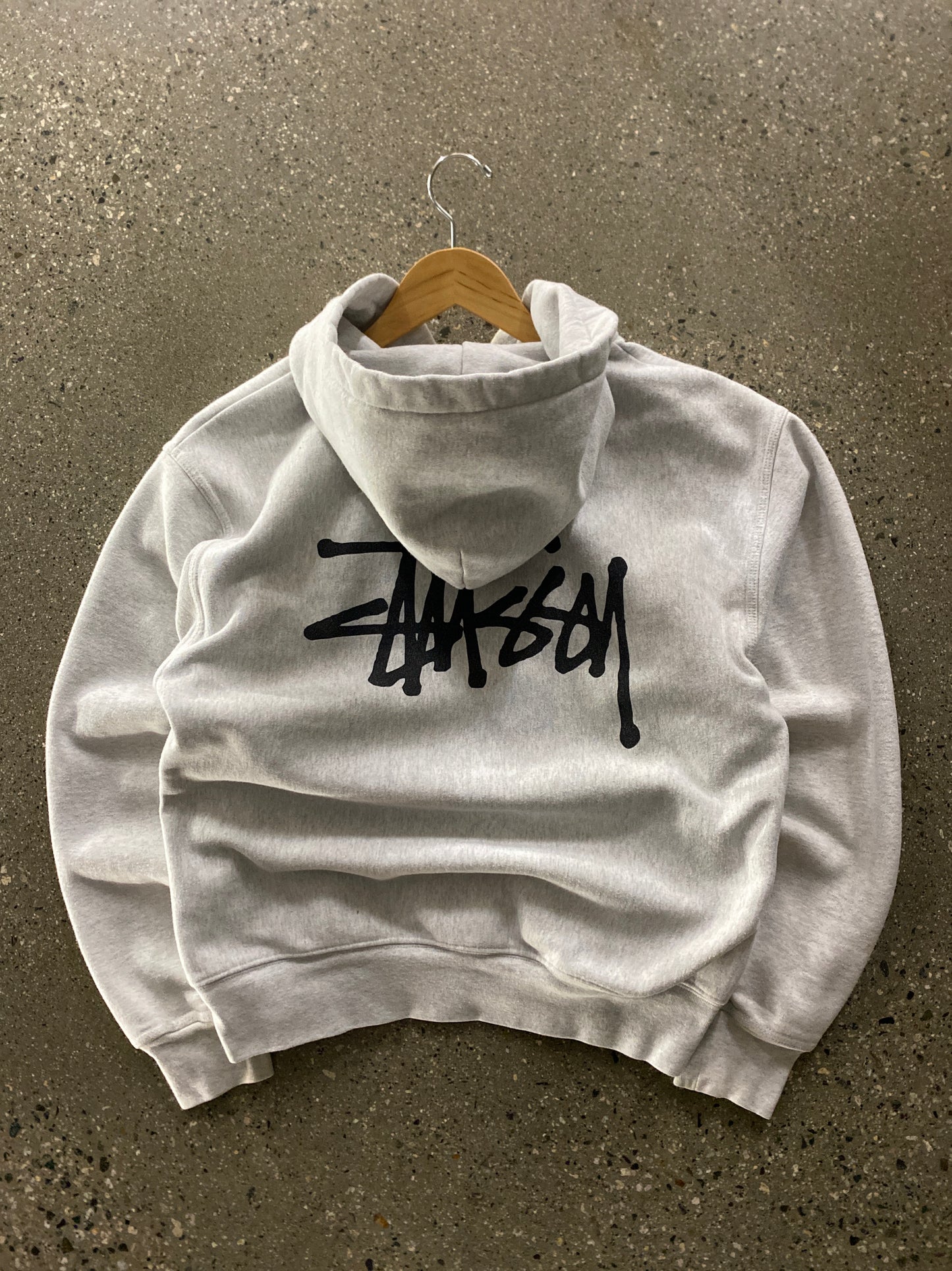 (S) Stussy Thick Zip Up Grey