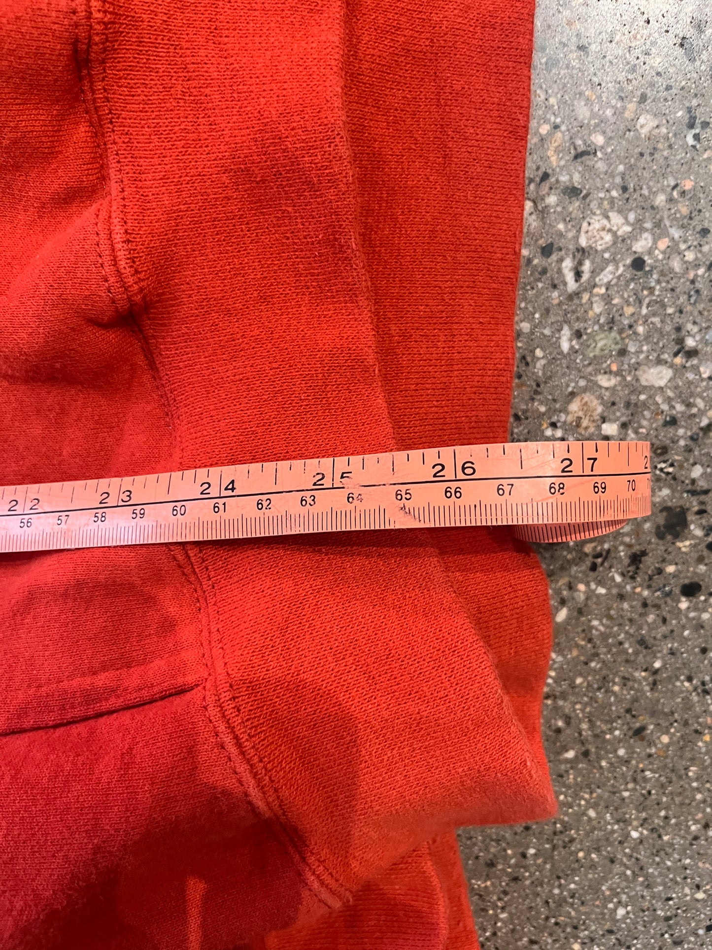 (M) 1990s Nike Swoosh Hoodie Burnt Orange
