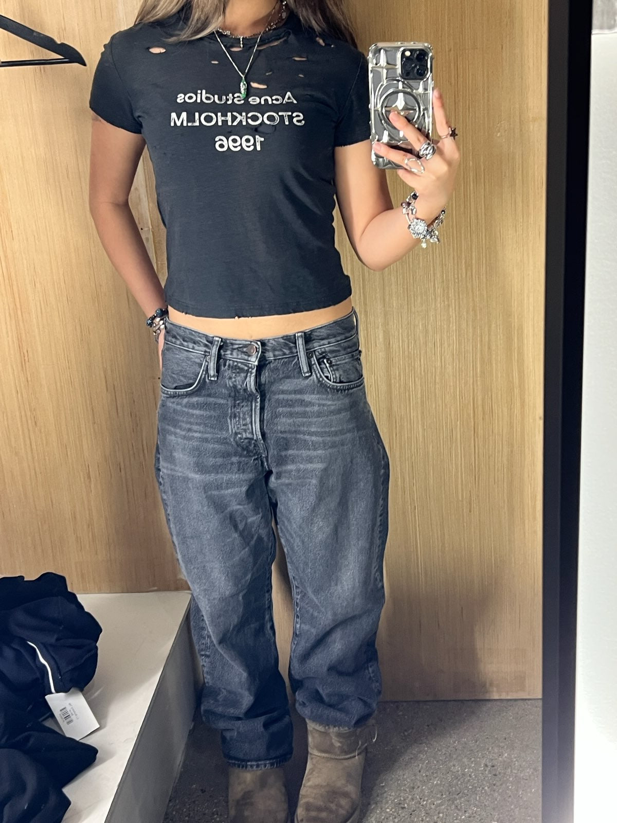 (31x32) Acne Studios Ash Black Jeans
