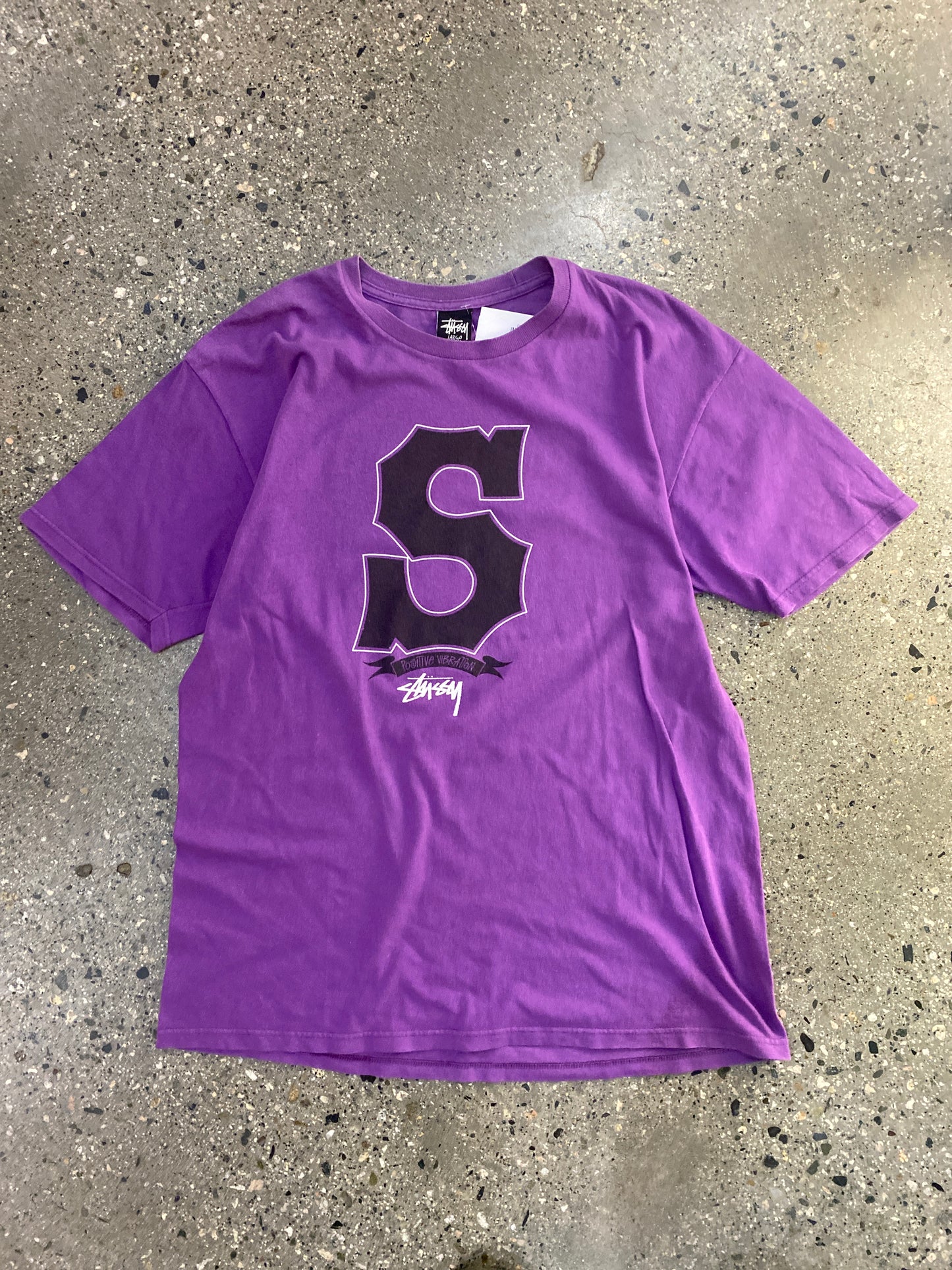 (L) Stussy Positive Vibration Doublesided Tee
