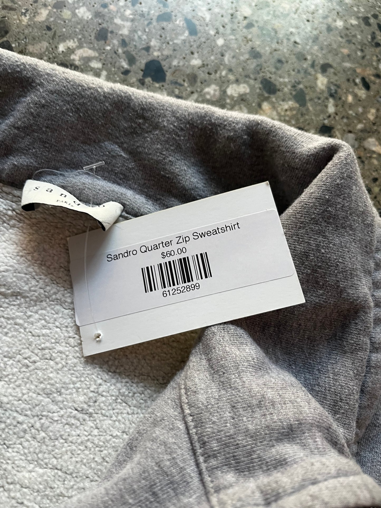Sandro Quarter Zip Sweatshirt