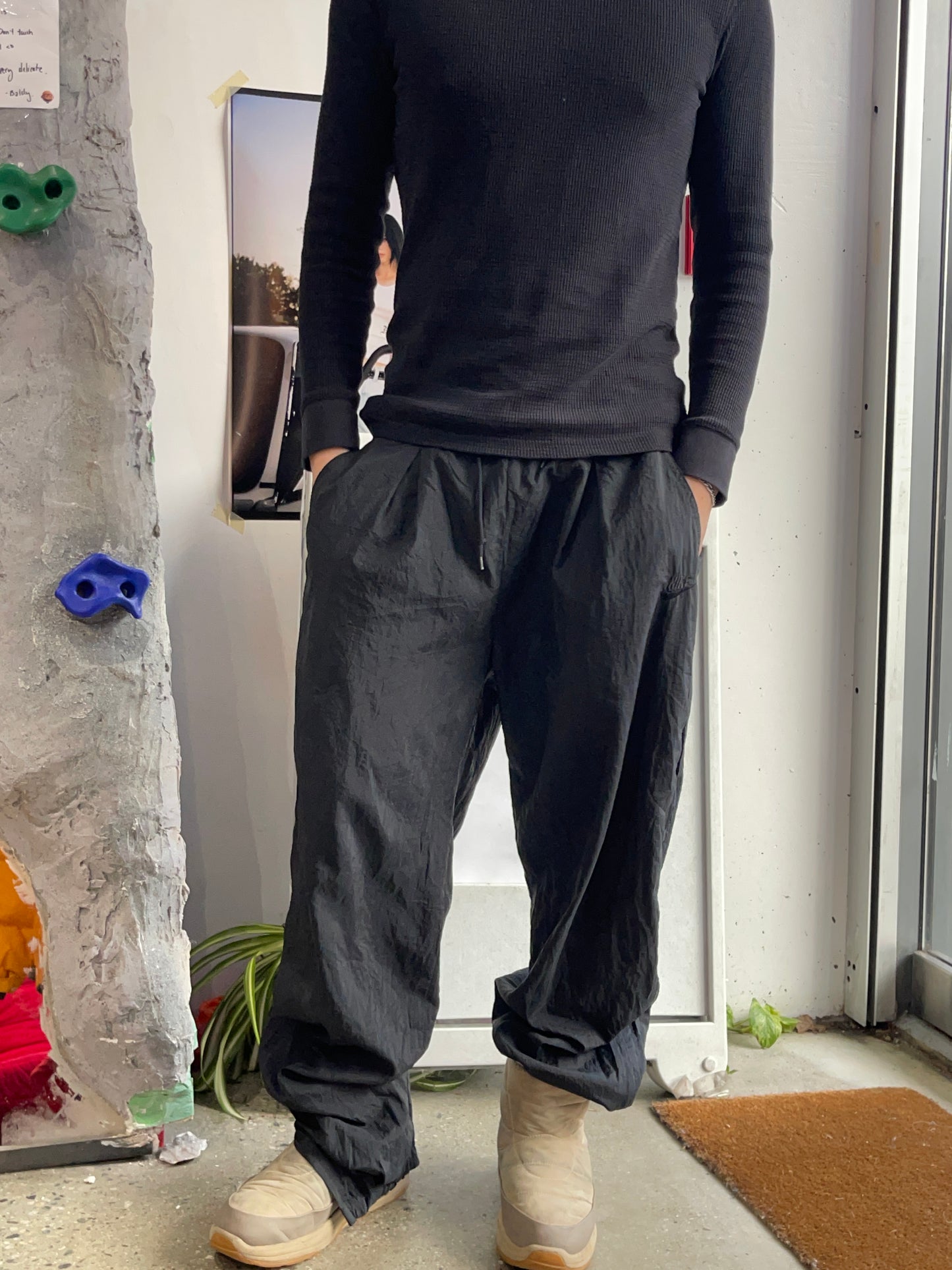 (M) Vintage Nike HipSwoosh Windbreaker Pants