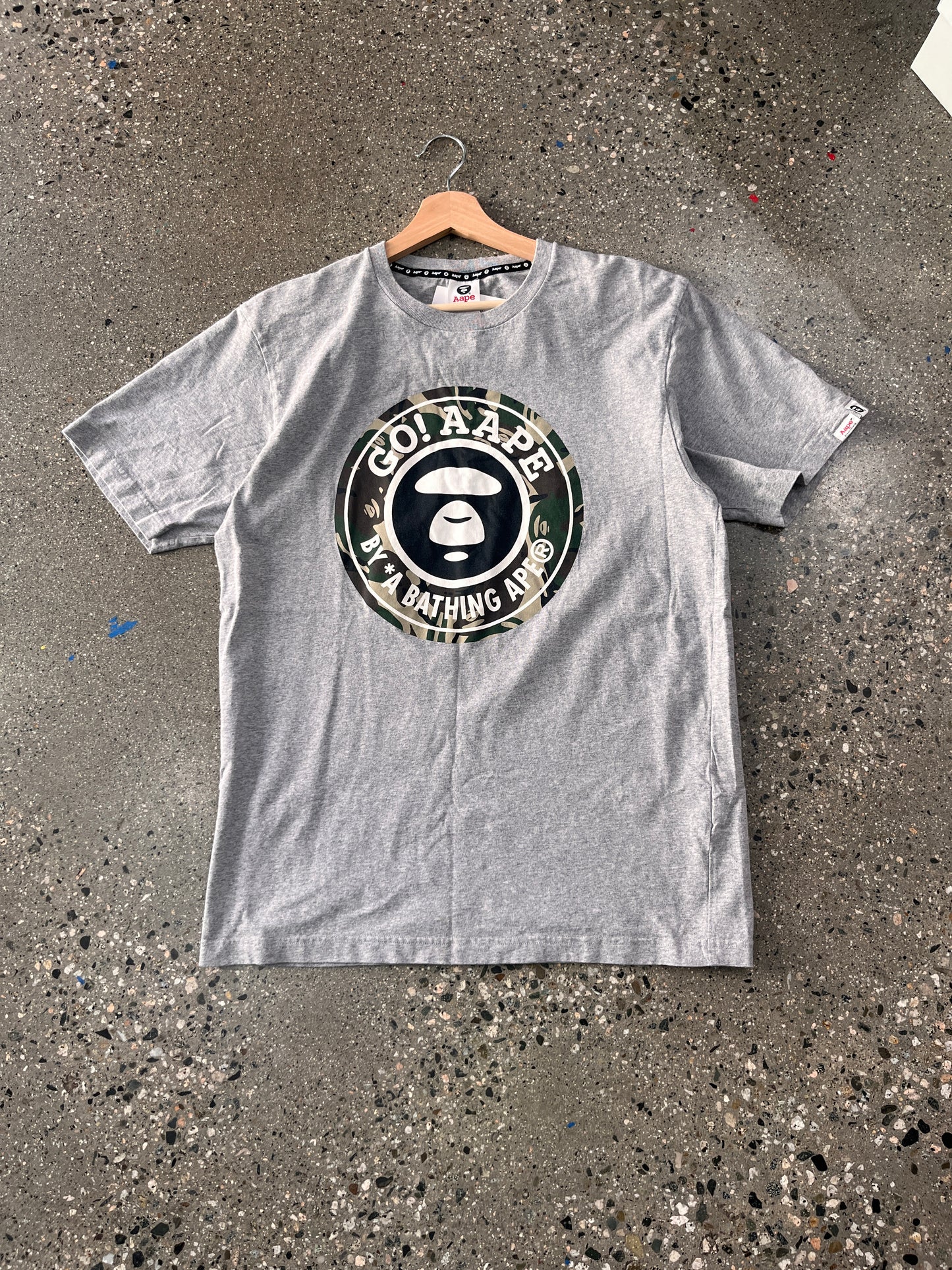(XL) AAPE CAMO LOGO TEE