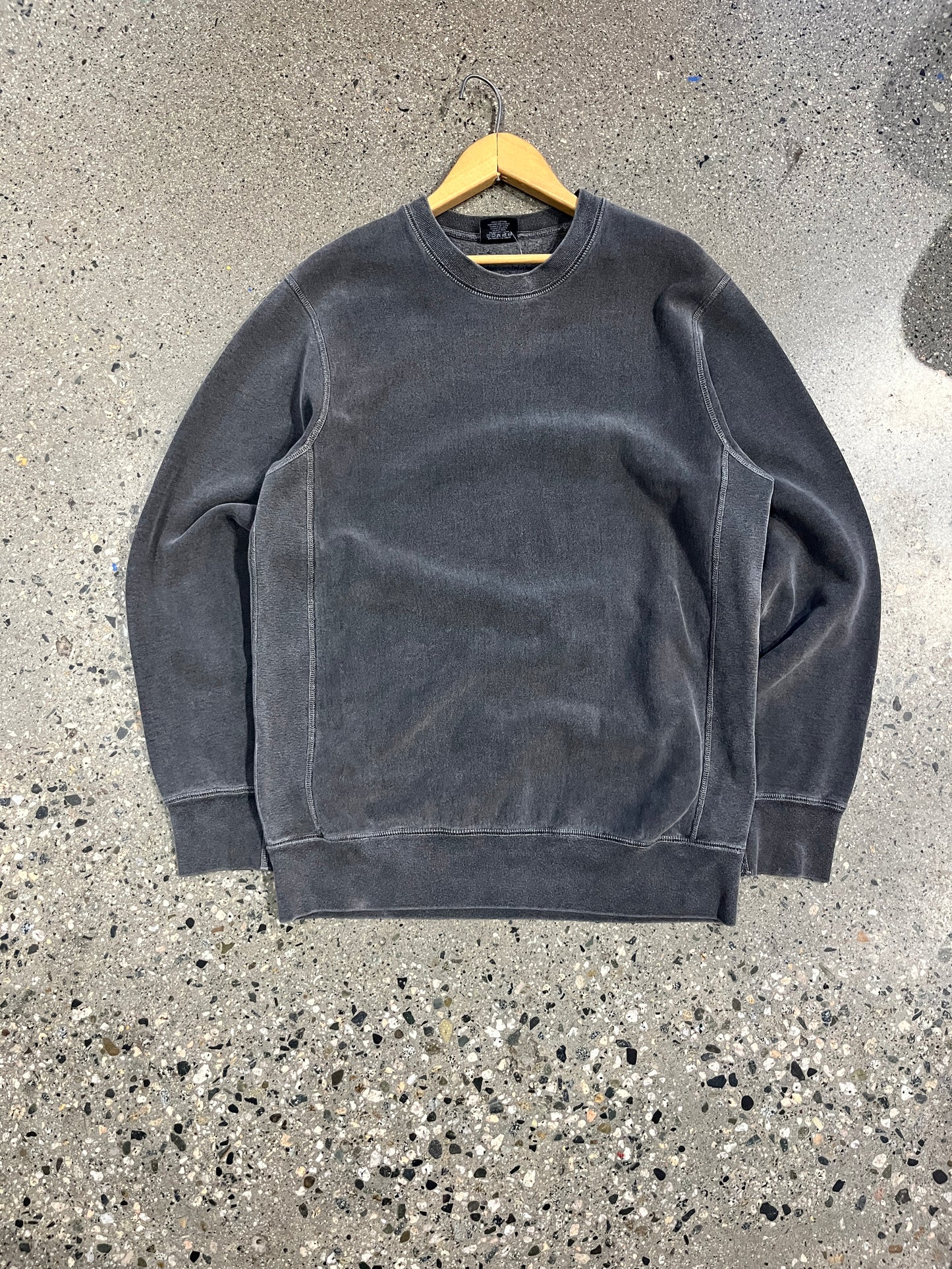 (L) Stussy Sunfaded Blank Grey Crewneck