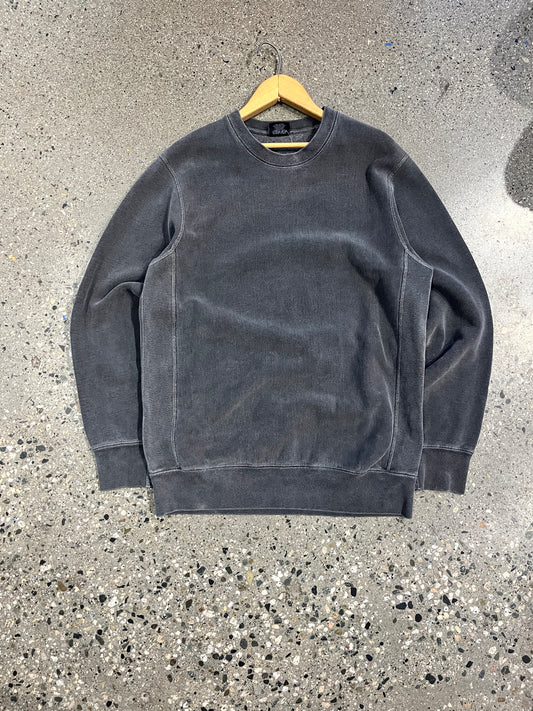 (L) Stussy Sunfaded Blank Grey Crewneck